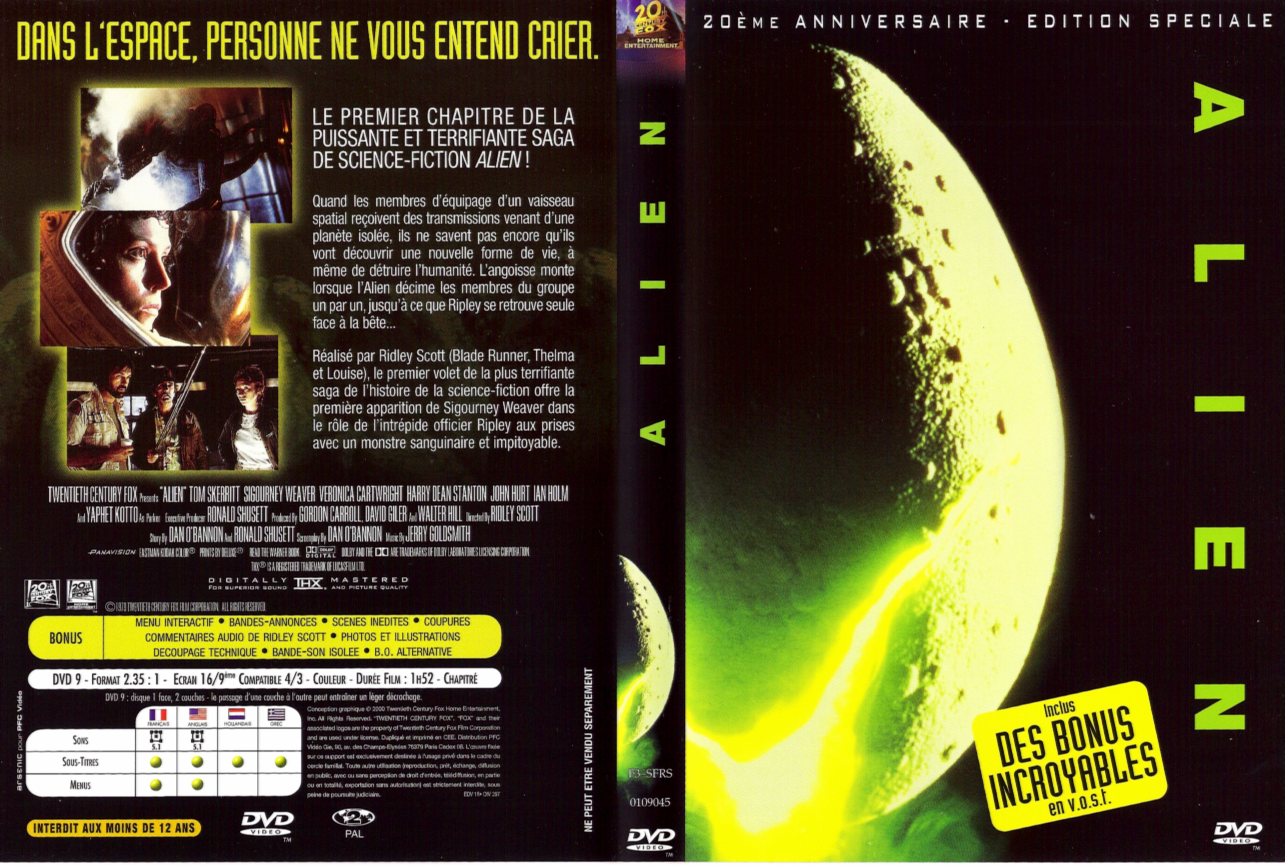 Jaquette DVD Alien