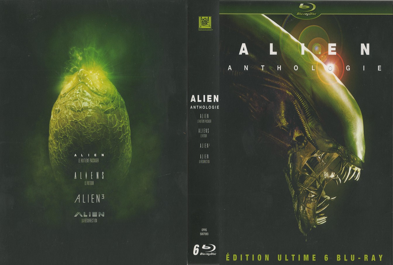 Jaquette DVD Alien Anthologie COFFRET (BLU-RAY)