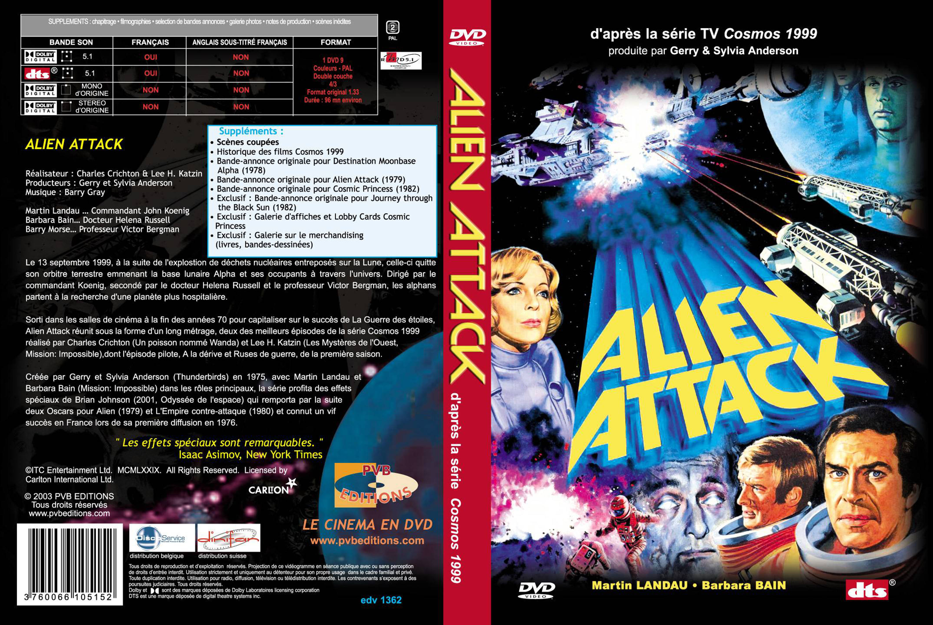 Jaquette DVD Alien Attack custom