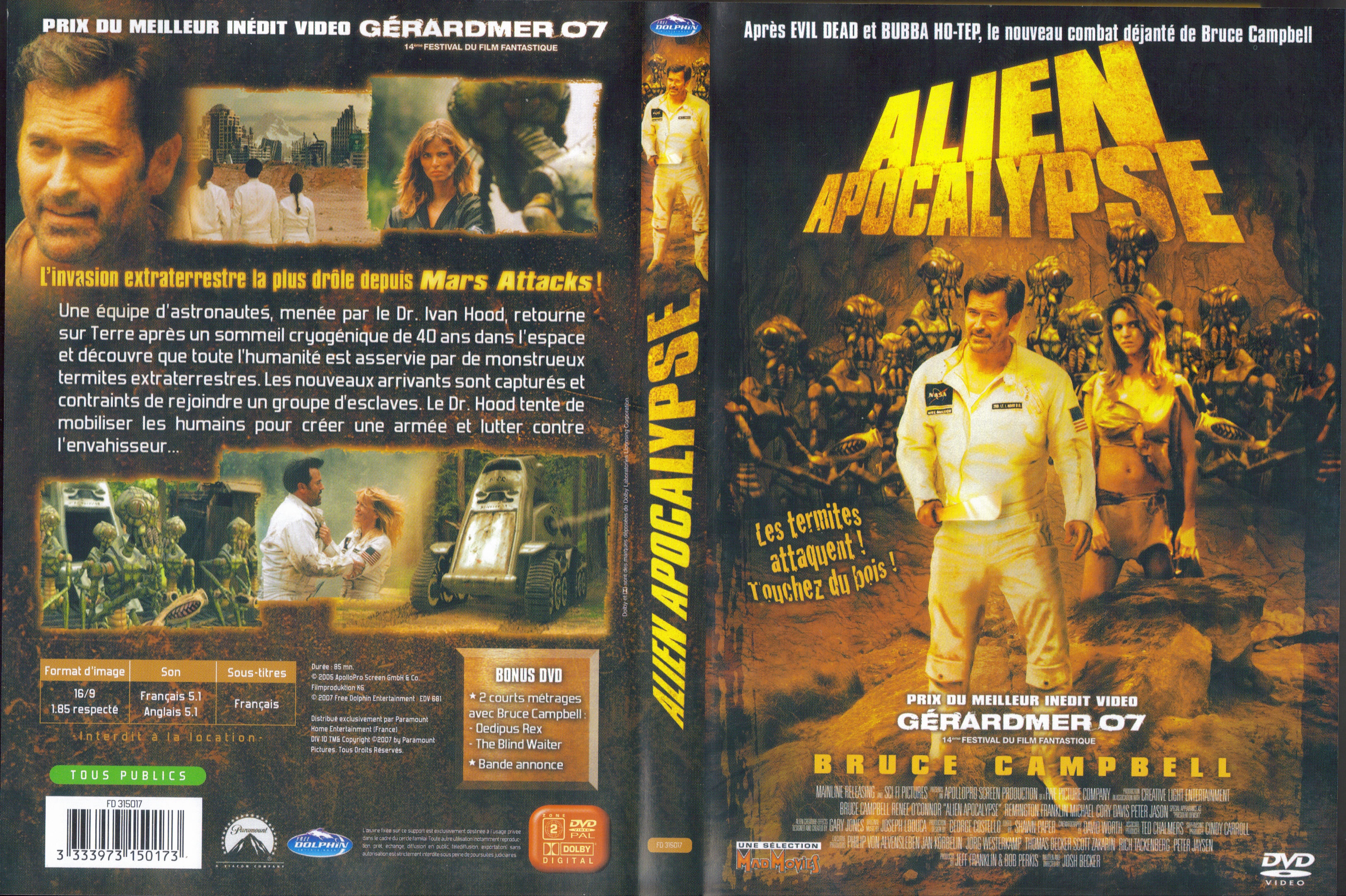 Jaquette DVD Alien apocalypse