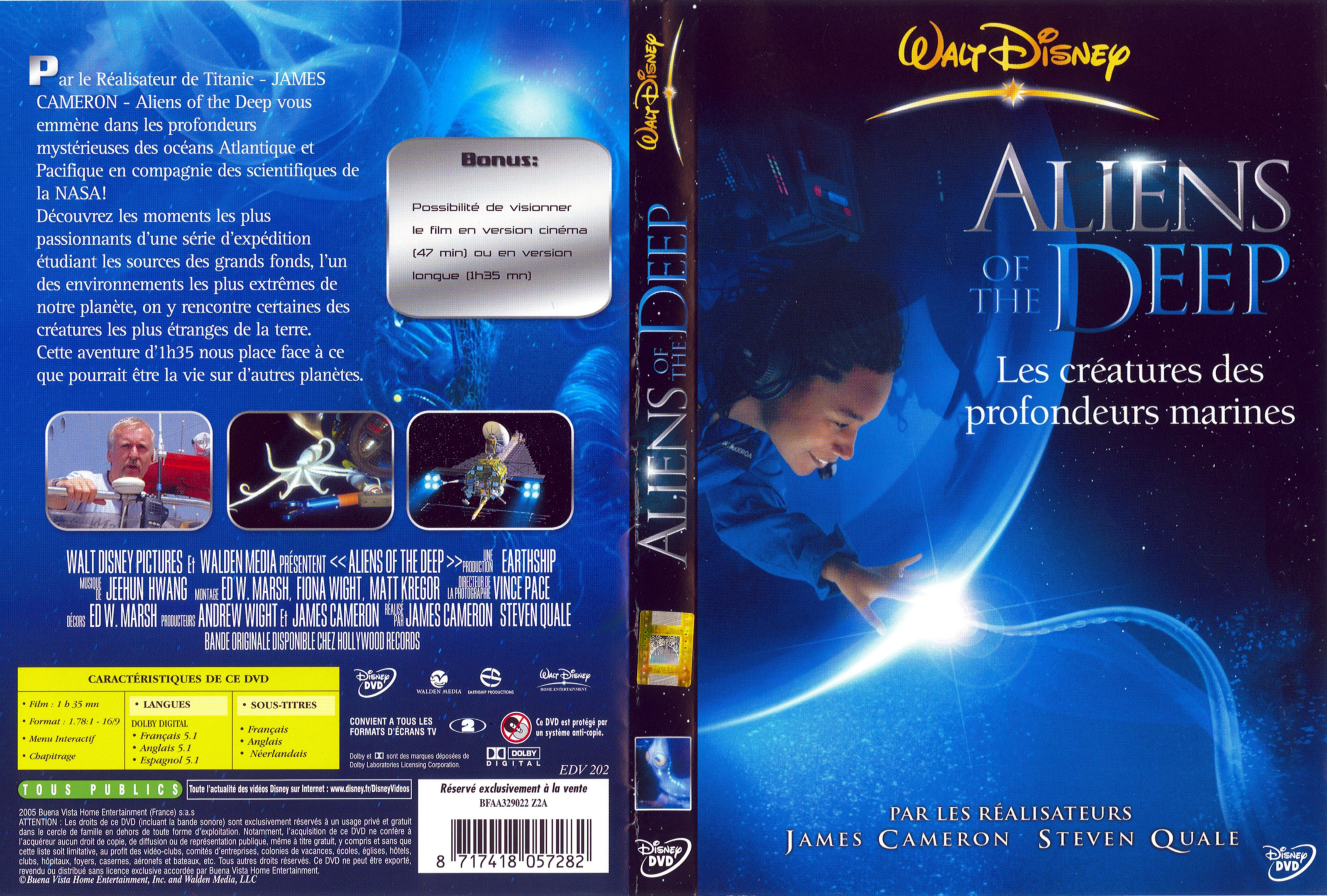 Jaquette DVD Alien of the deep