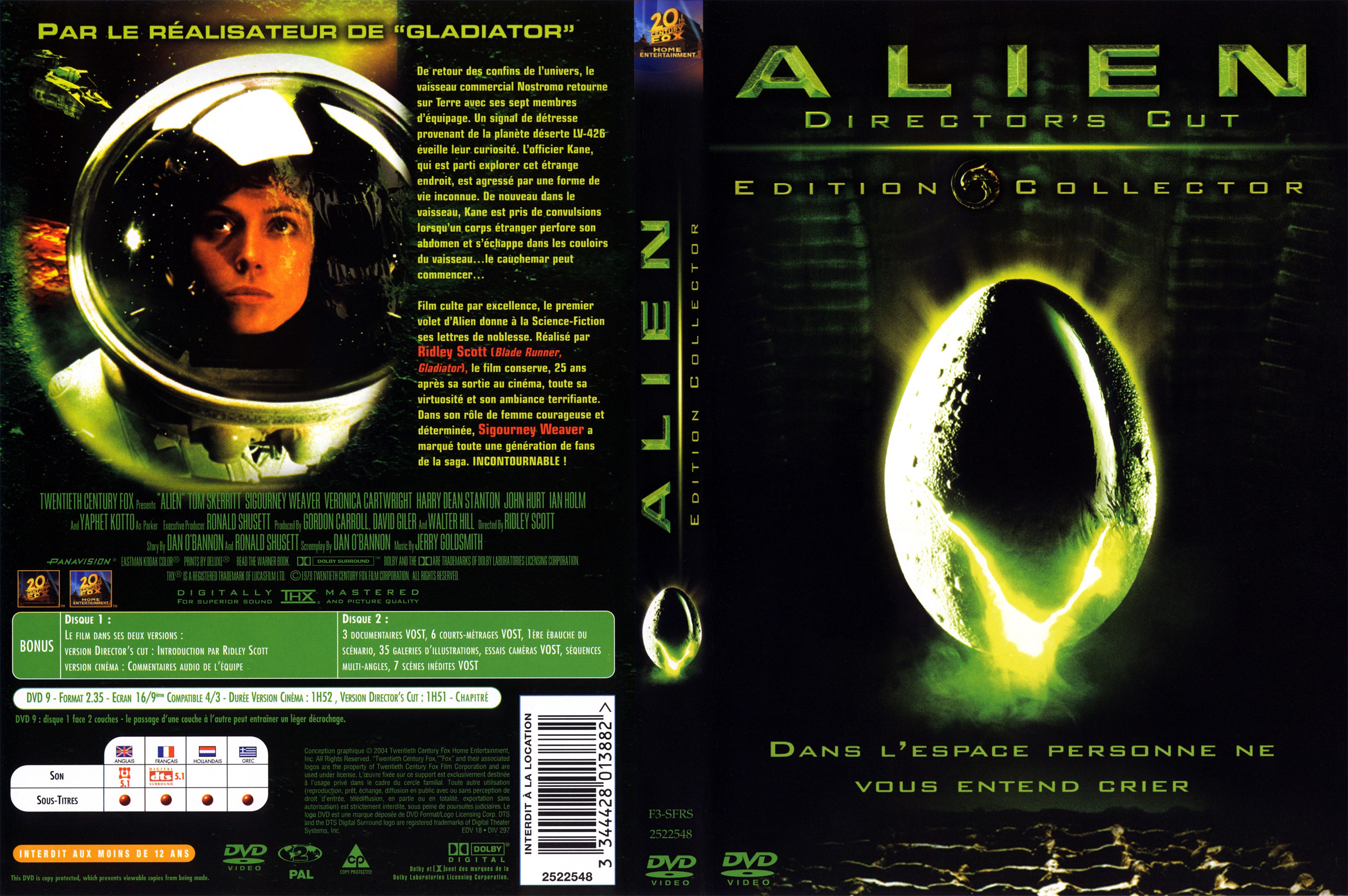 Jaquette DVD Alien v2