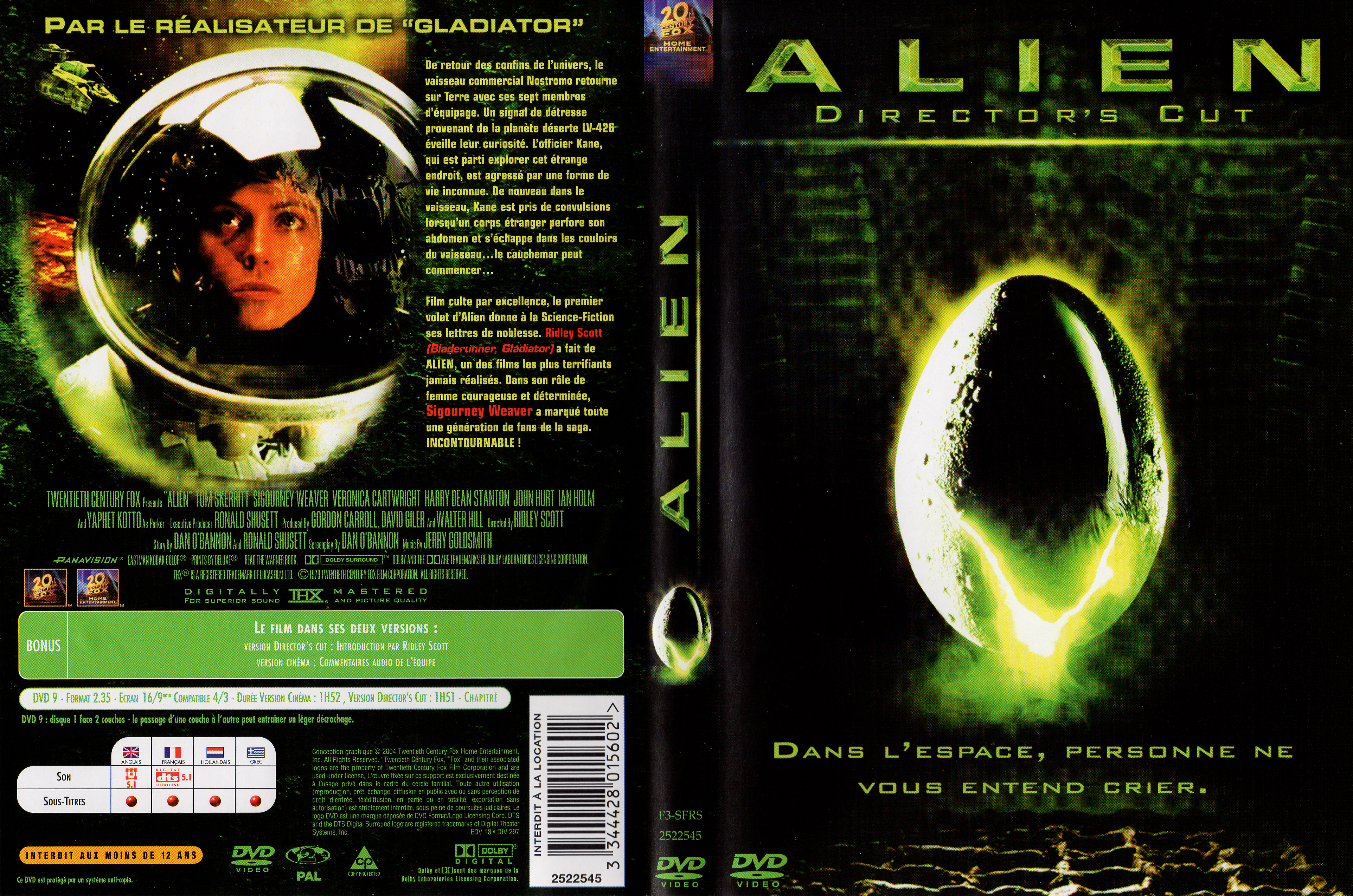 Jaquette DVD Alien v4