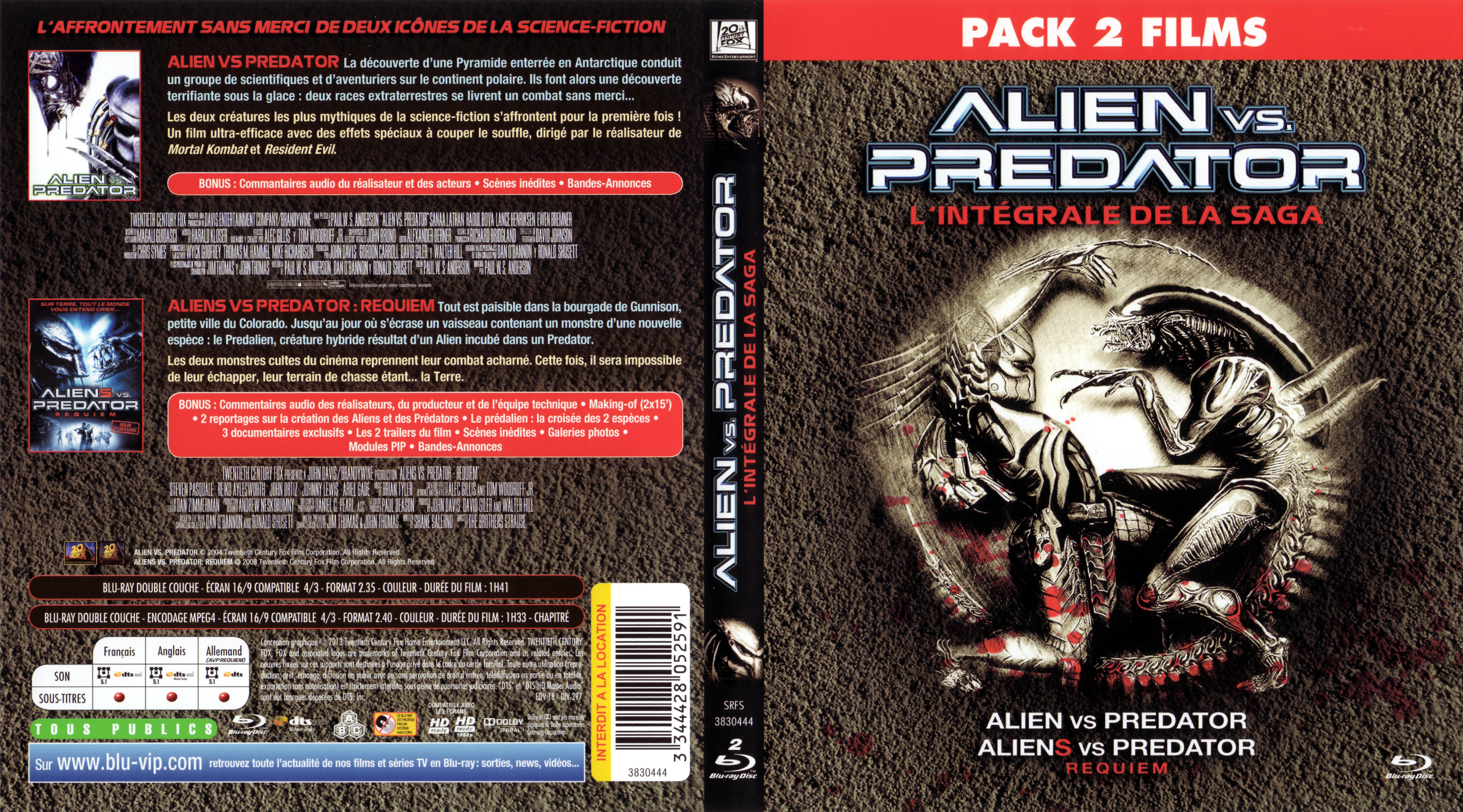 Jaquette DVD Alien vs Predator - L