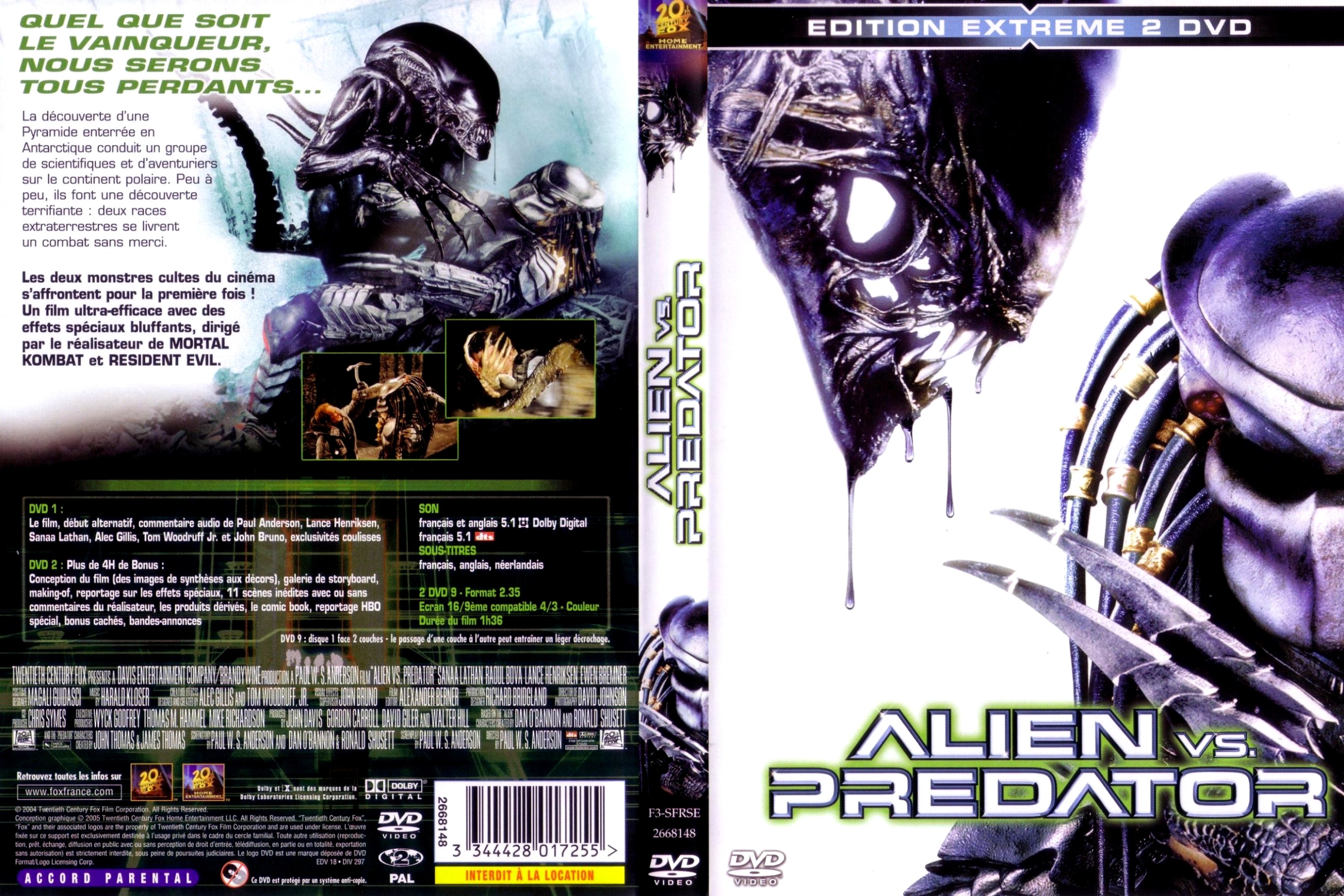 Jaquette DVD Alien vs Predator v2