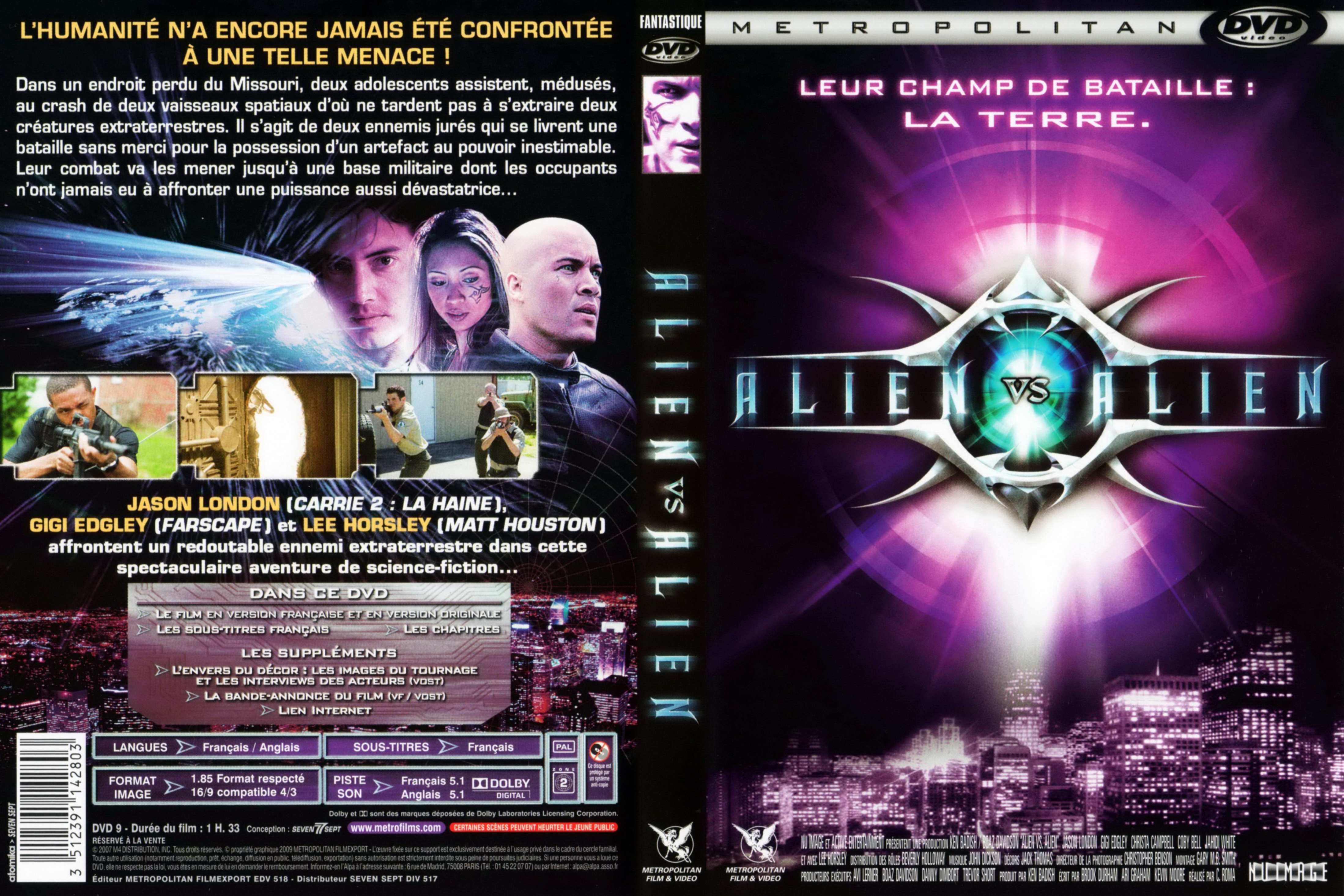 Jaquette DVD Alien vs alien
