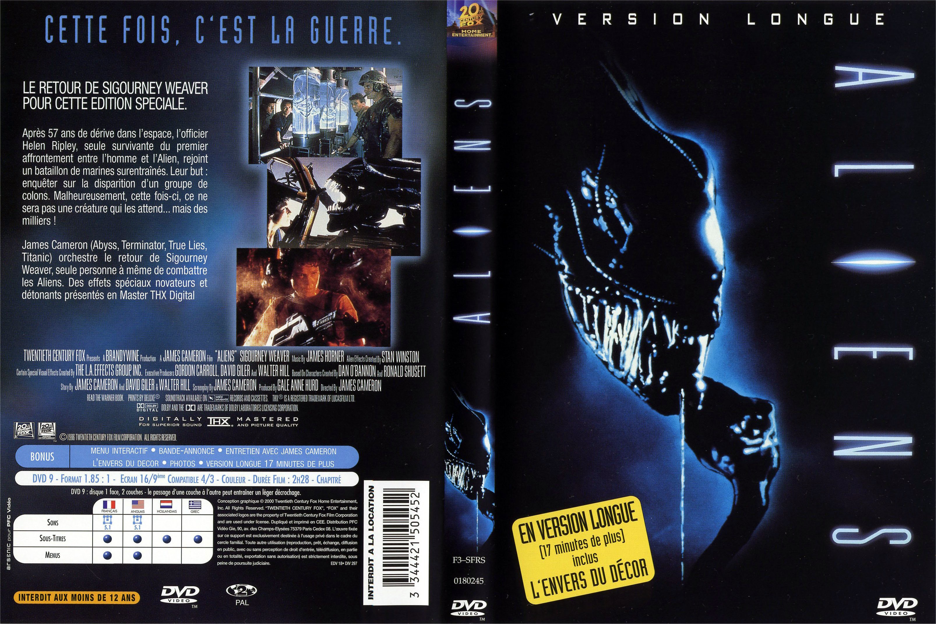 Jaquette DVD Aliens