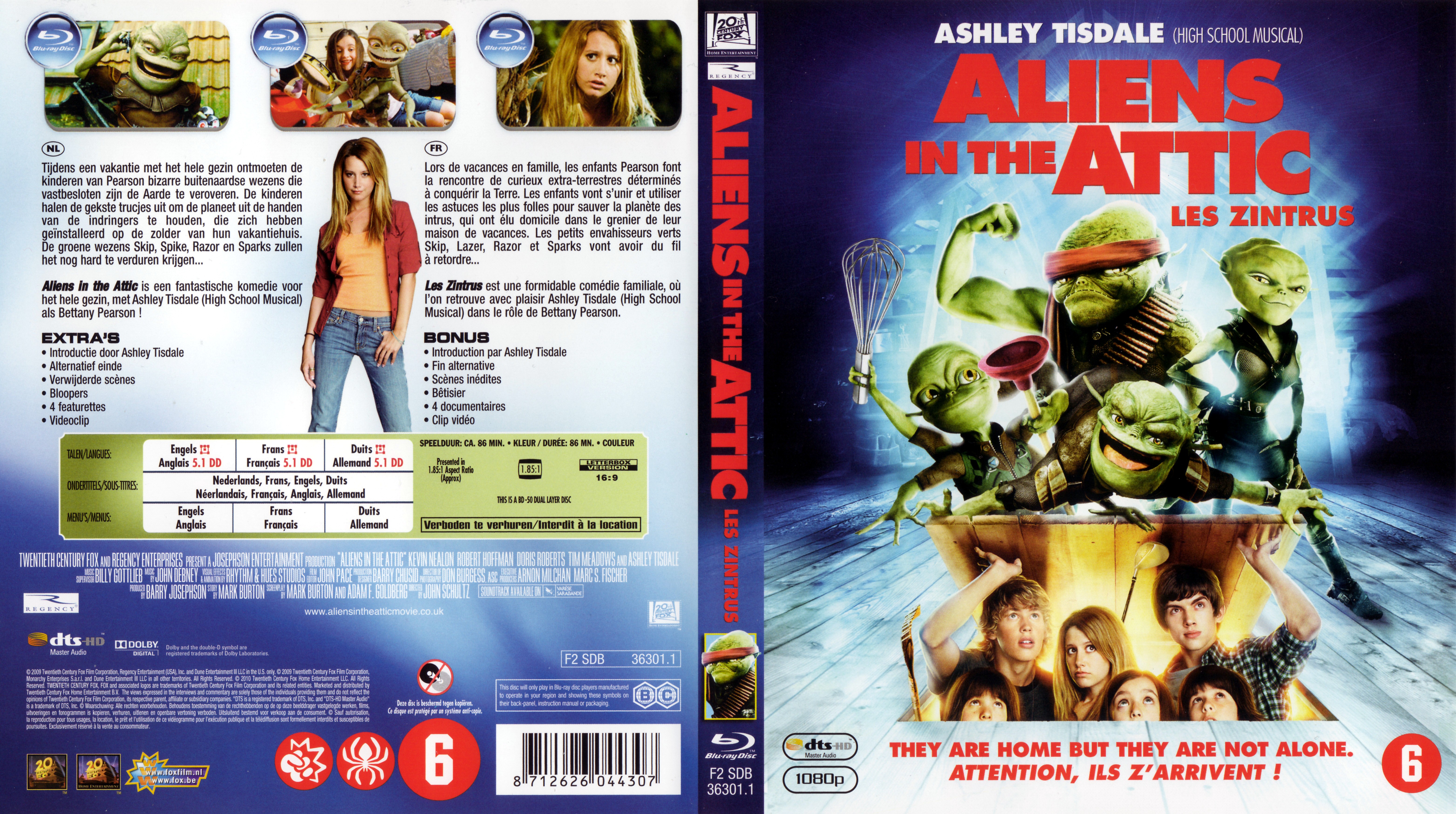 Jaquette DVD Aliens in the attic - Les Zintrus (BLU-RAY)