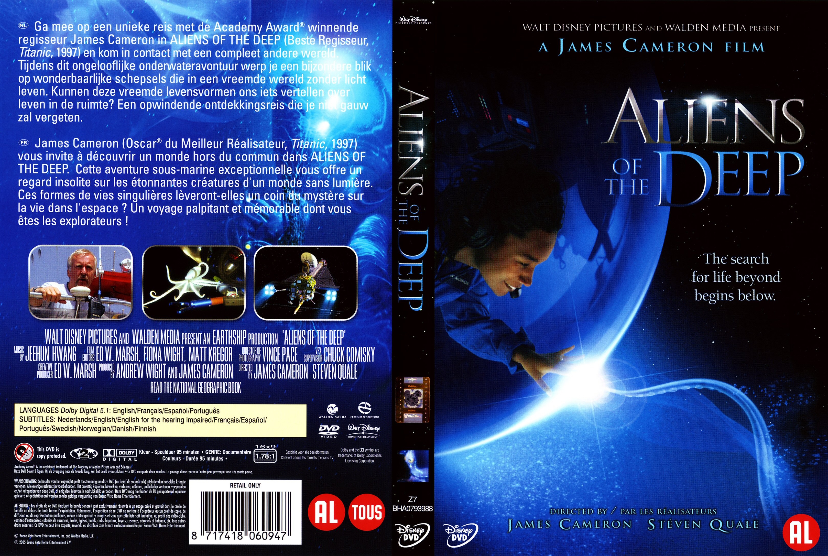 Jaquette DVD Aliens of the deep