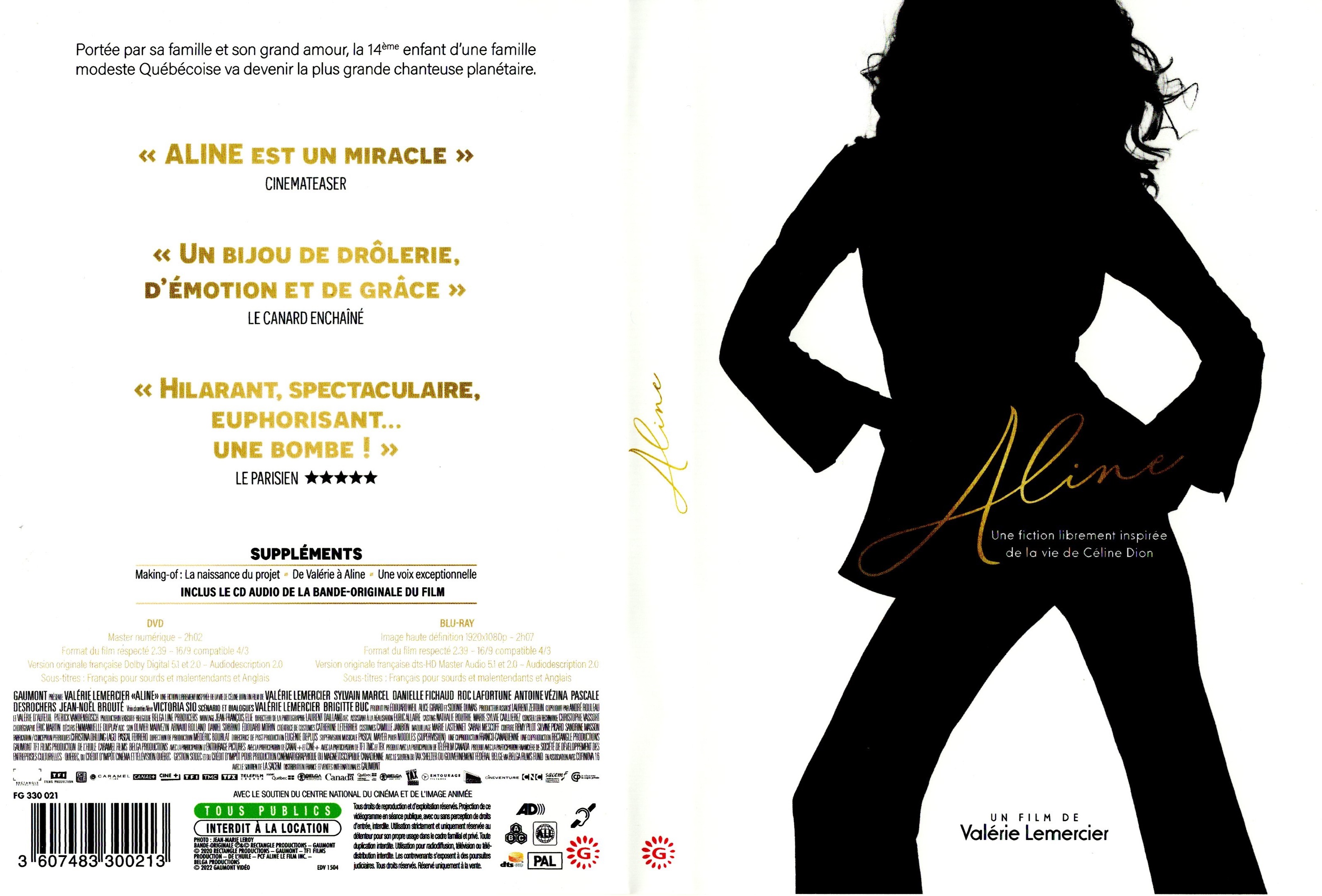 Jaquette DVD Aline (BLU-RAY)