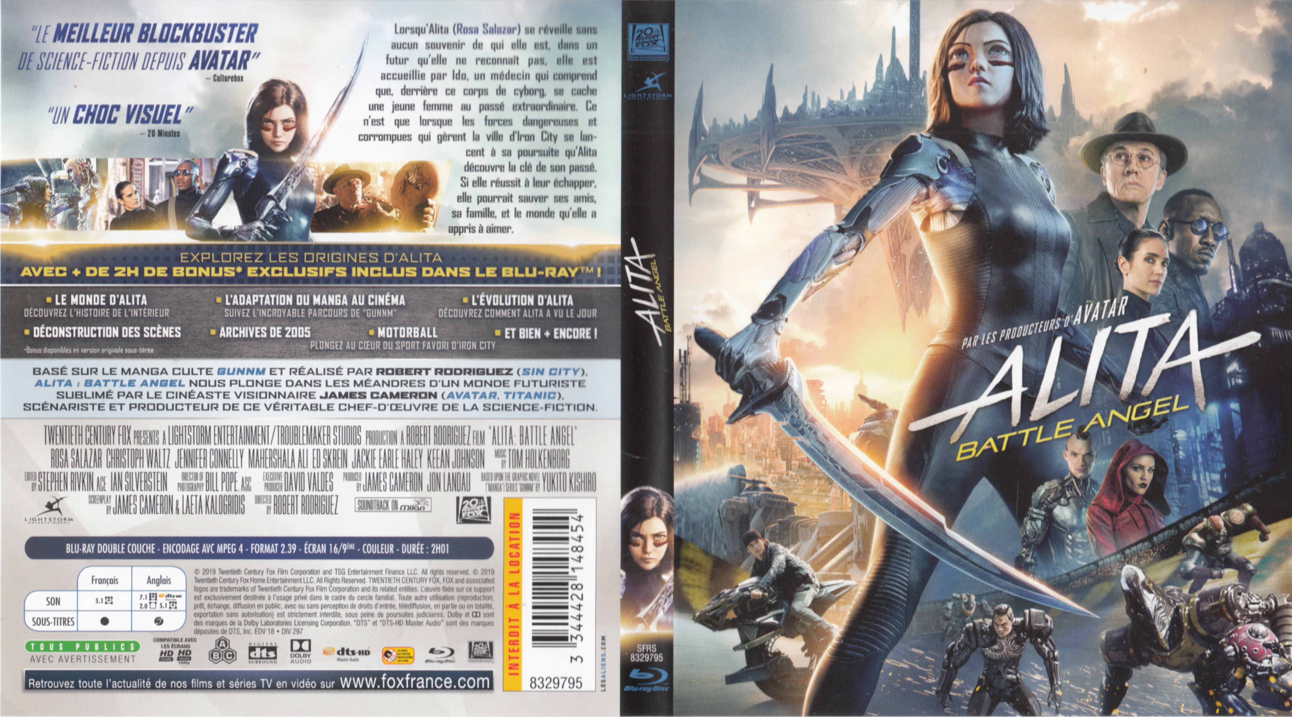 Jaquette DVD Alita Battle Angel (BLU-RAY)