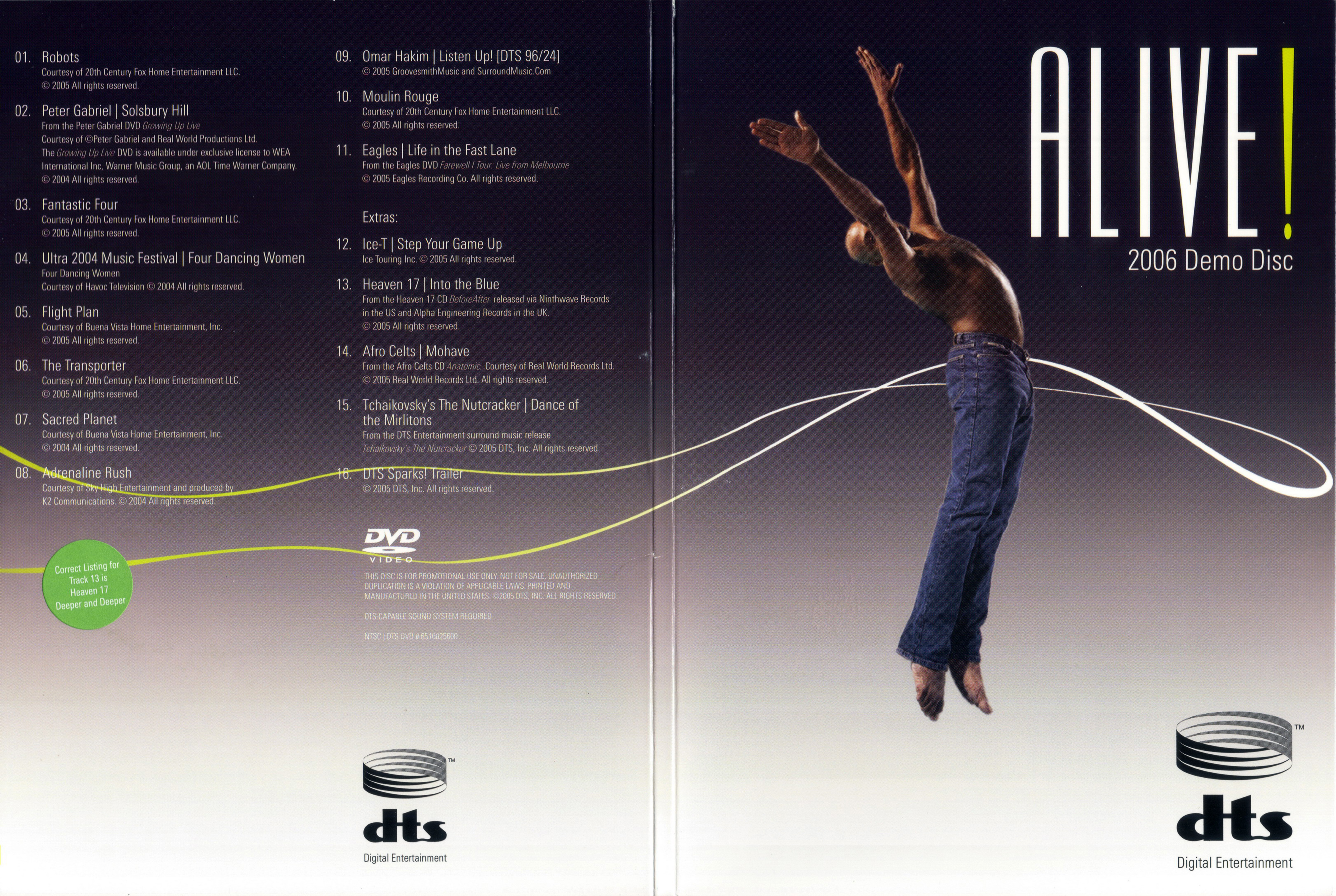 Jaquette DVD Alive 2006 demo disc