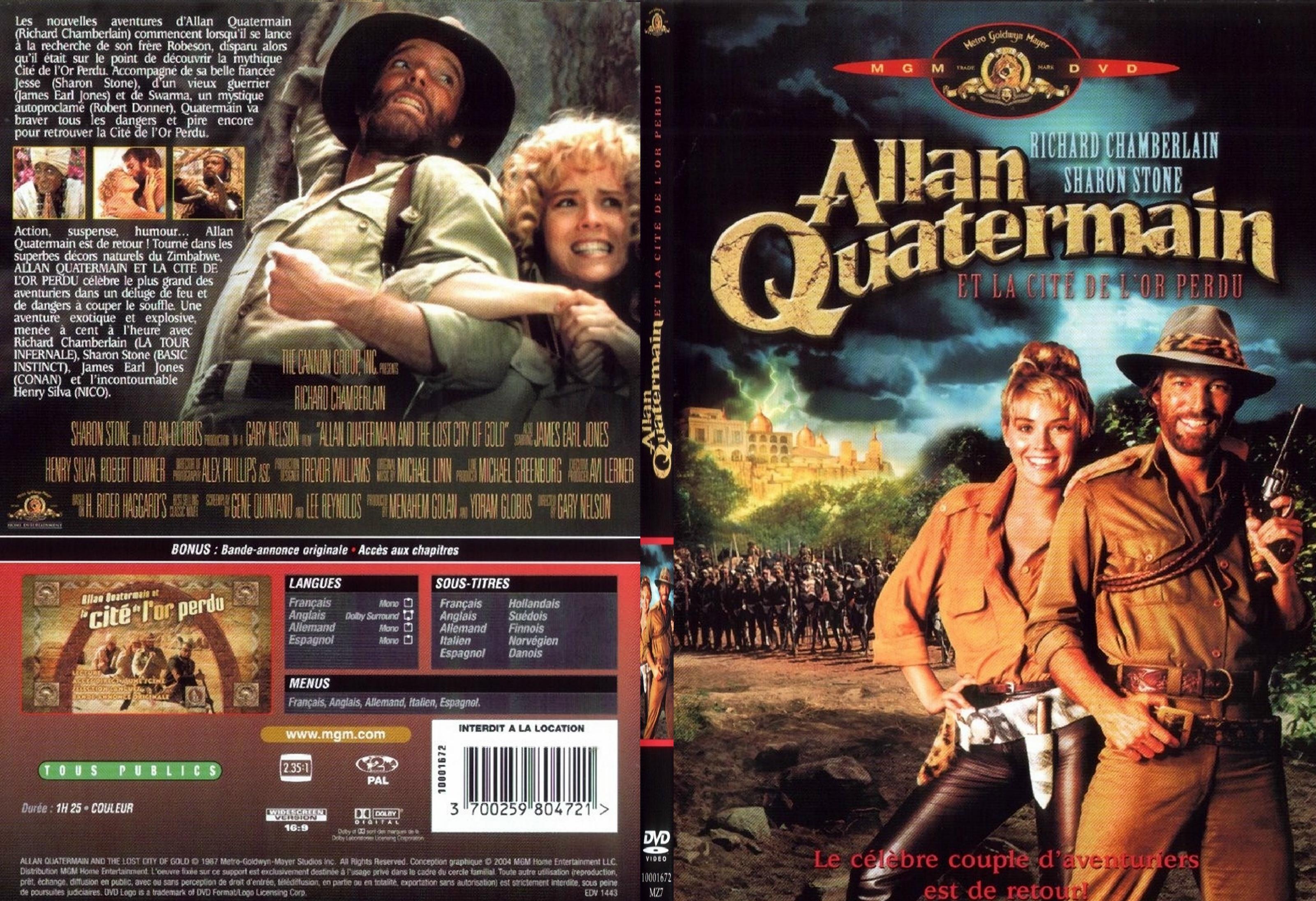 Jaquette DVD Allan Quatermain et la cite de l