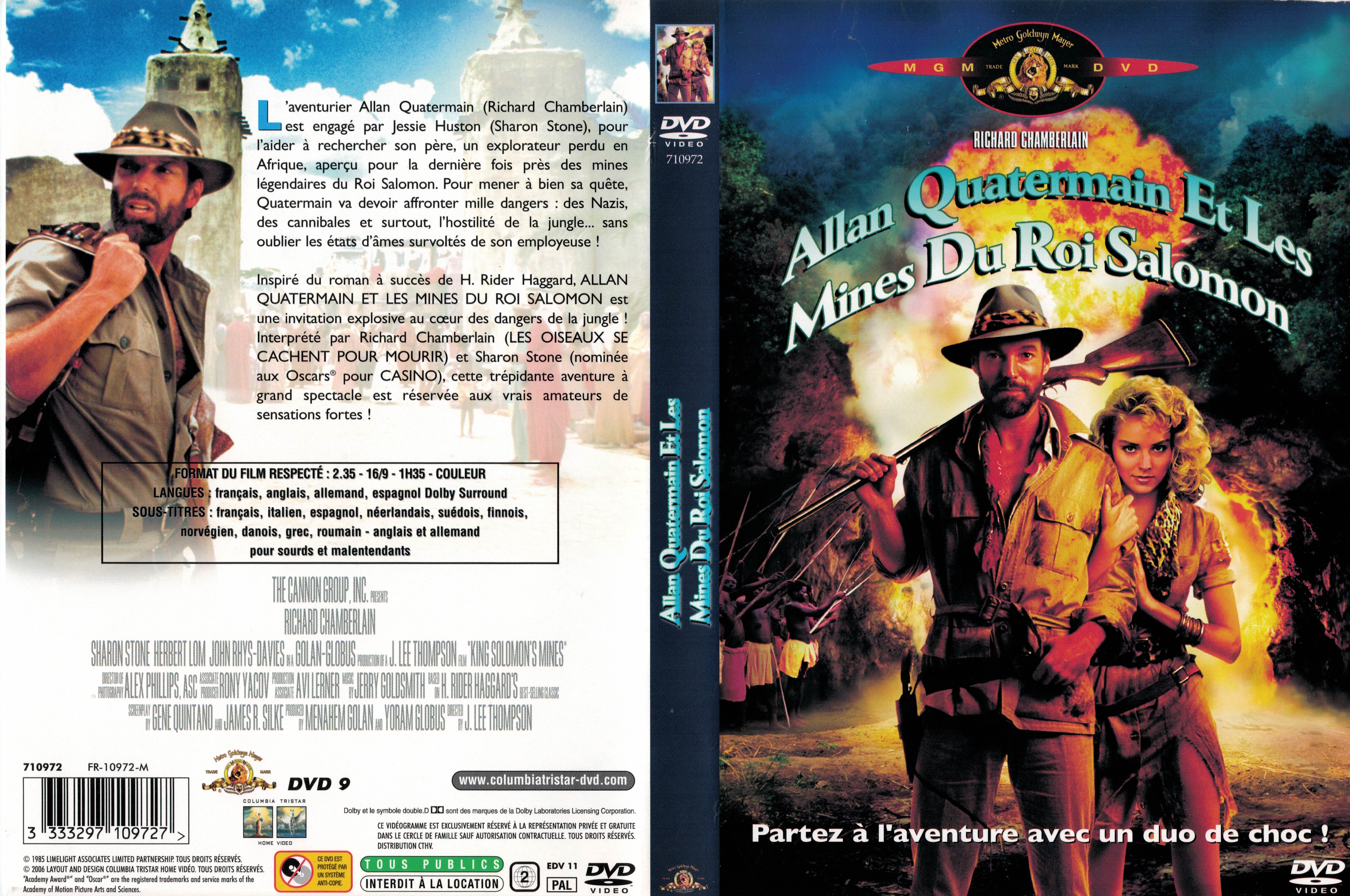 Jaquette DVD Allan Quatermain et les mines du roi salomon v2
