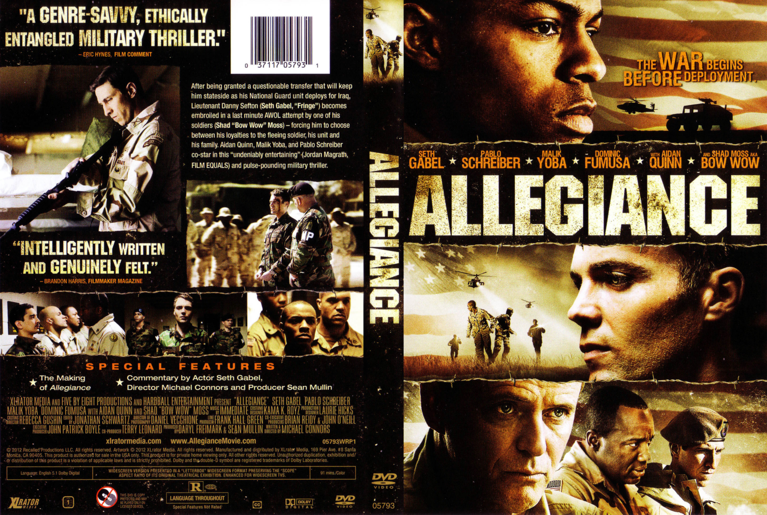 Jaquette DVD Allegiance Zone 1