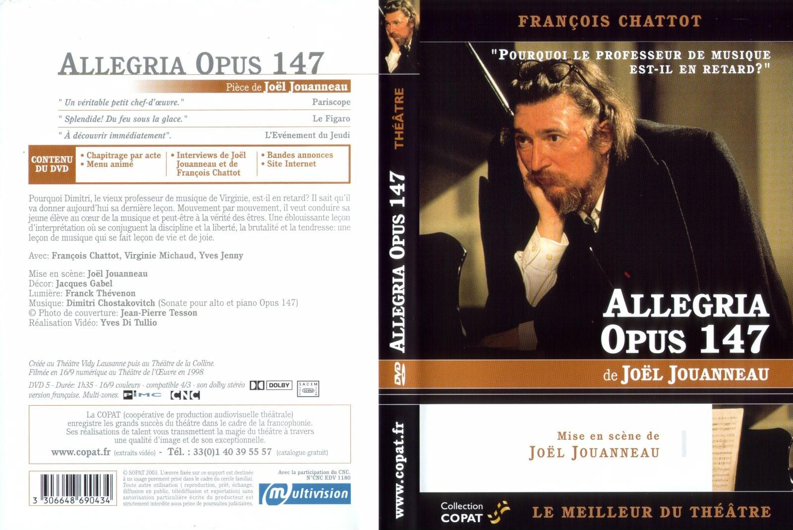 Jaquette DVD Allegria opus 147