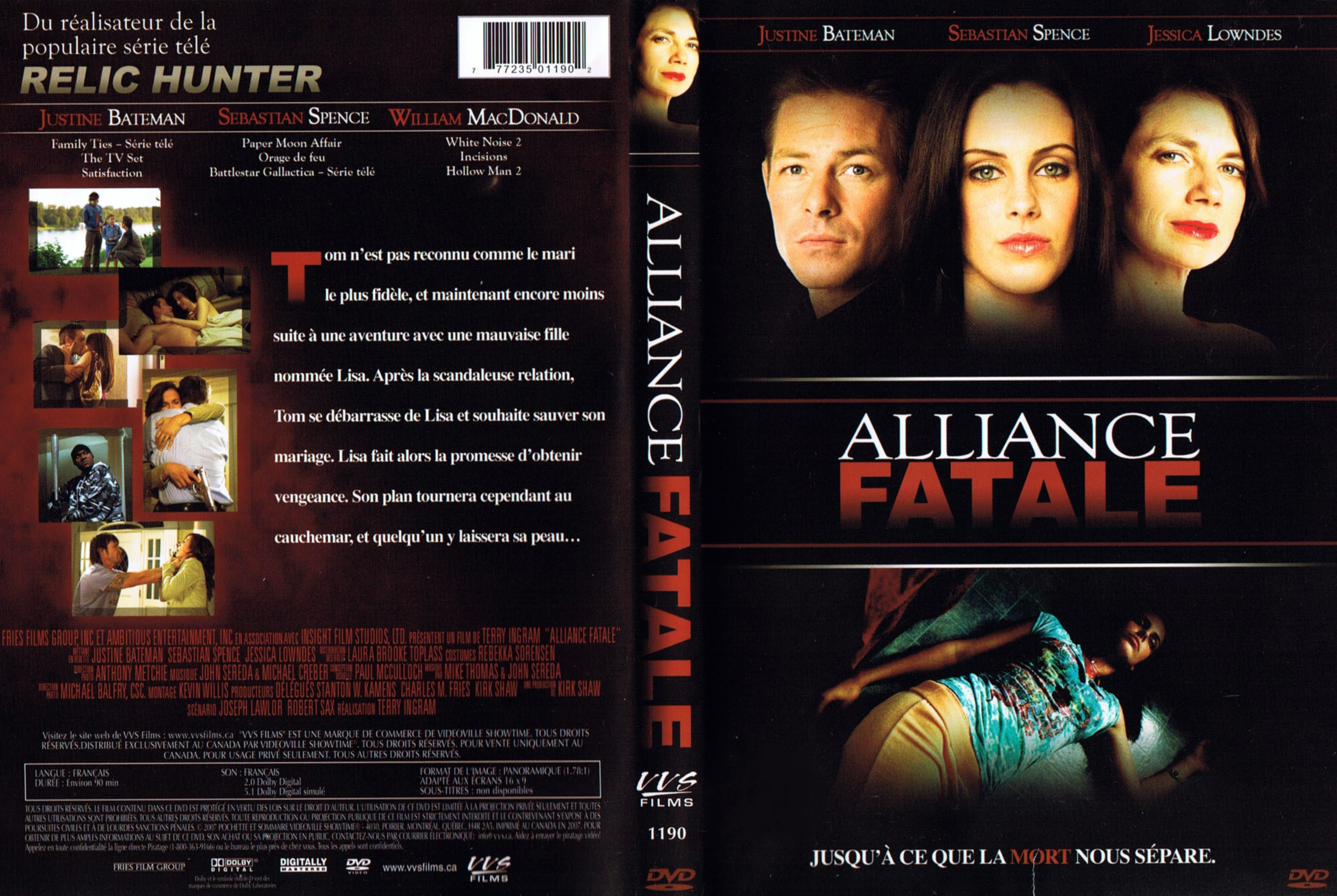 Jaquette DVD Alliance fatale (Canadienne)