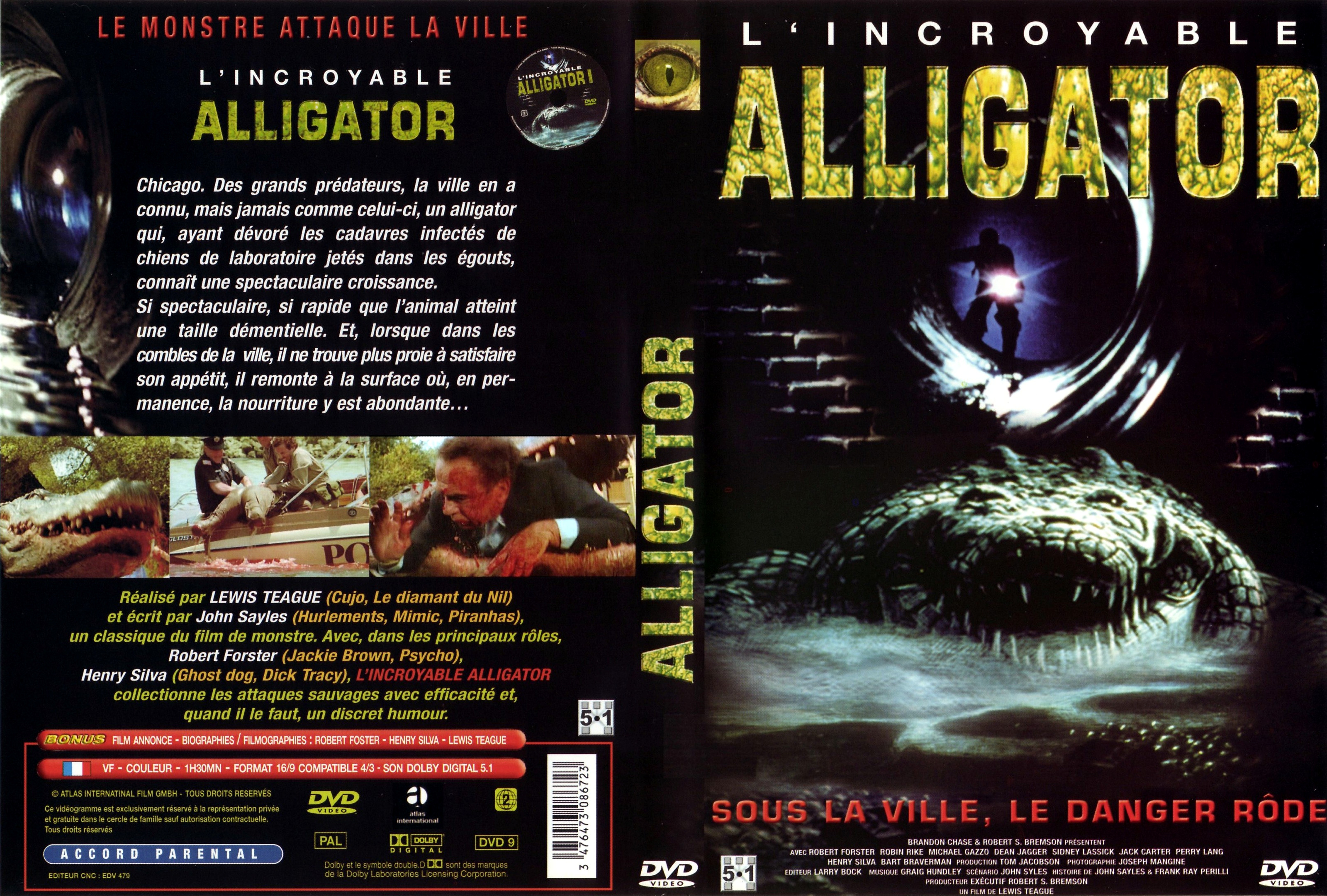 Jaquette DVD Alligator