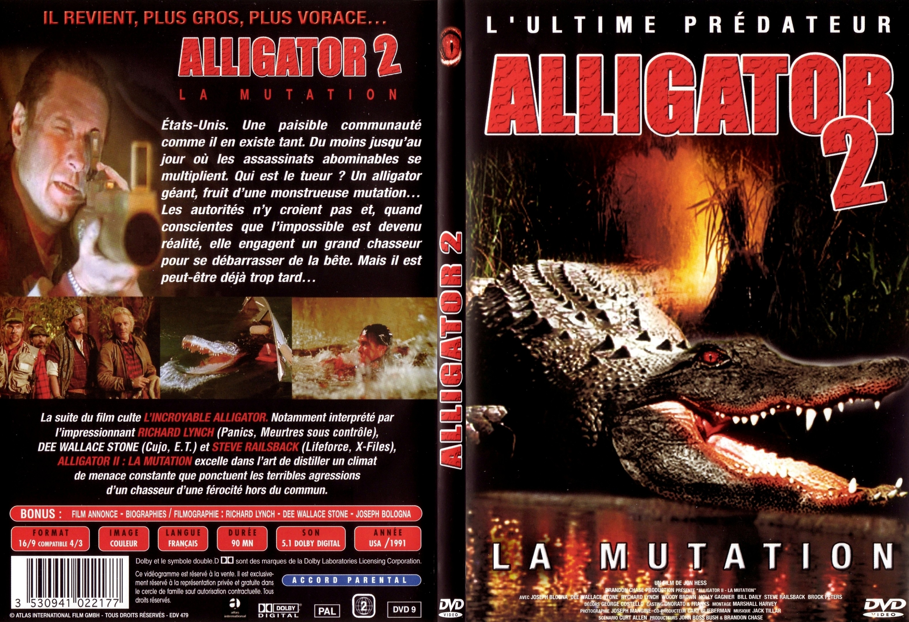 Jaquette DVD Alligator 2 - SLIM