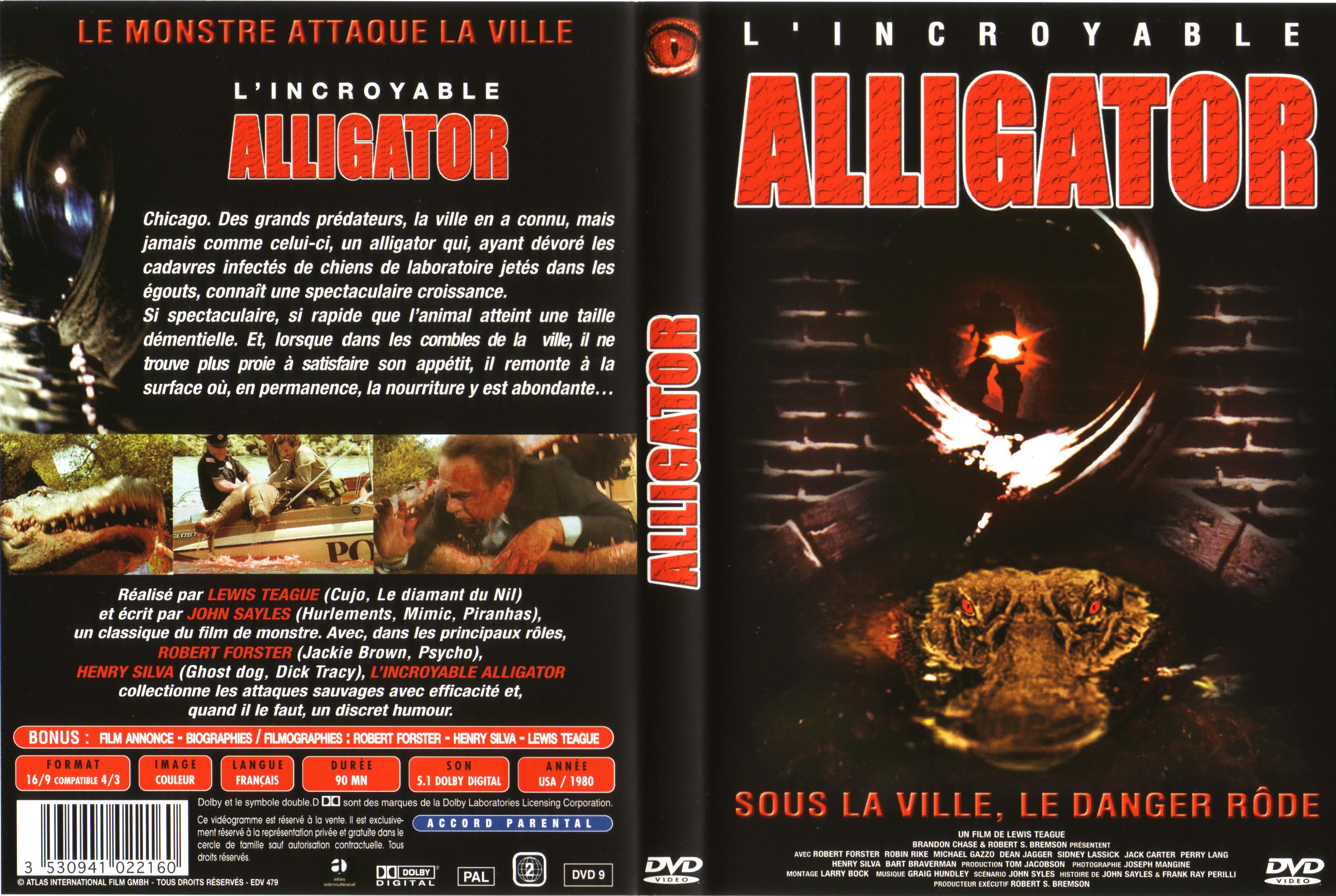 Jaquette DVD Alligator v2
