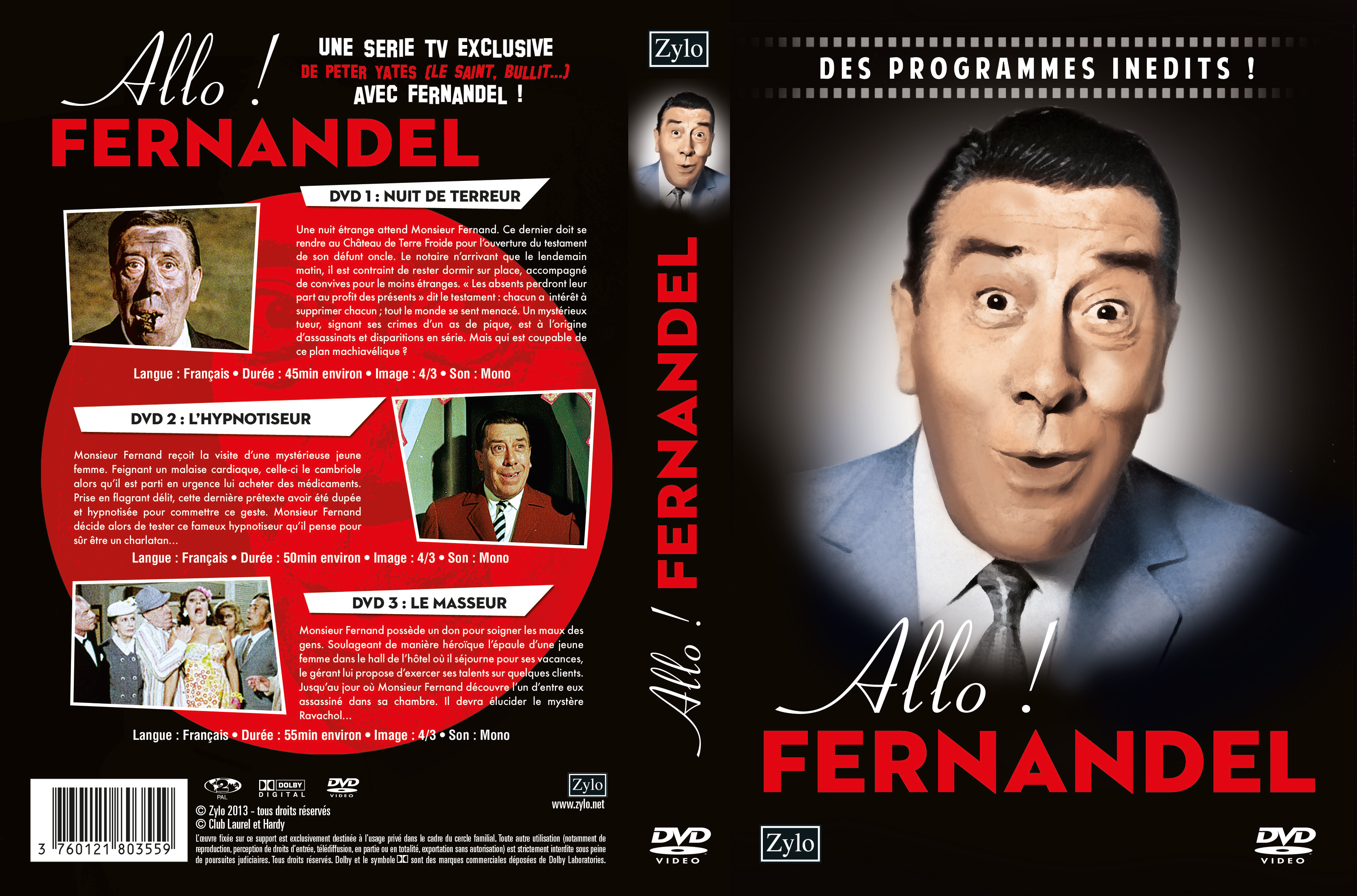 Jaquette DVD Allo Fernandel COFFRET