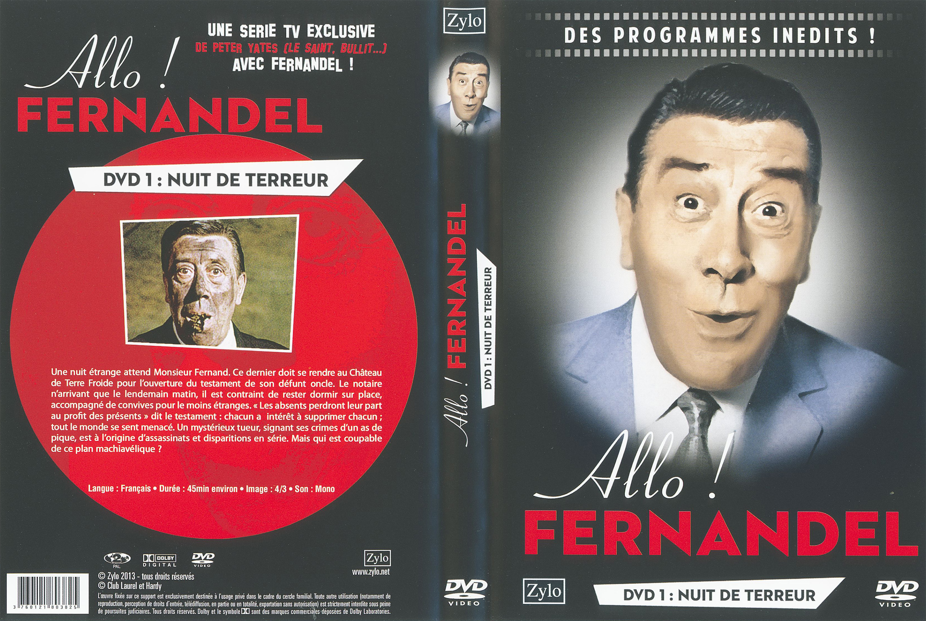Jaquette DVD Allo Fernandel - Une nuit de terreur