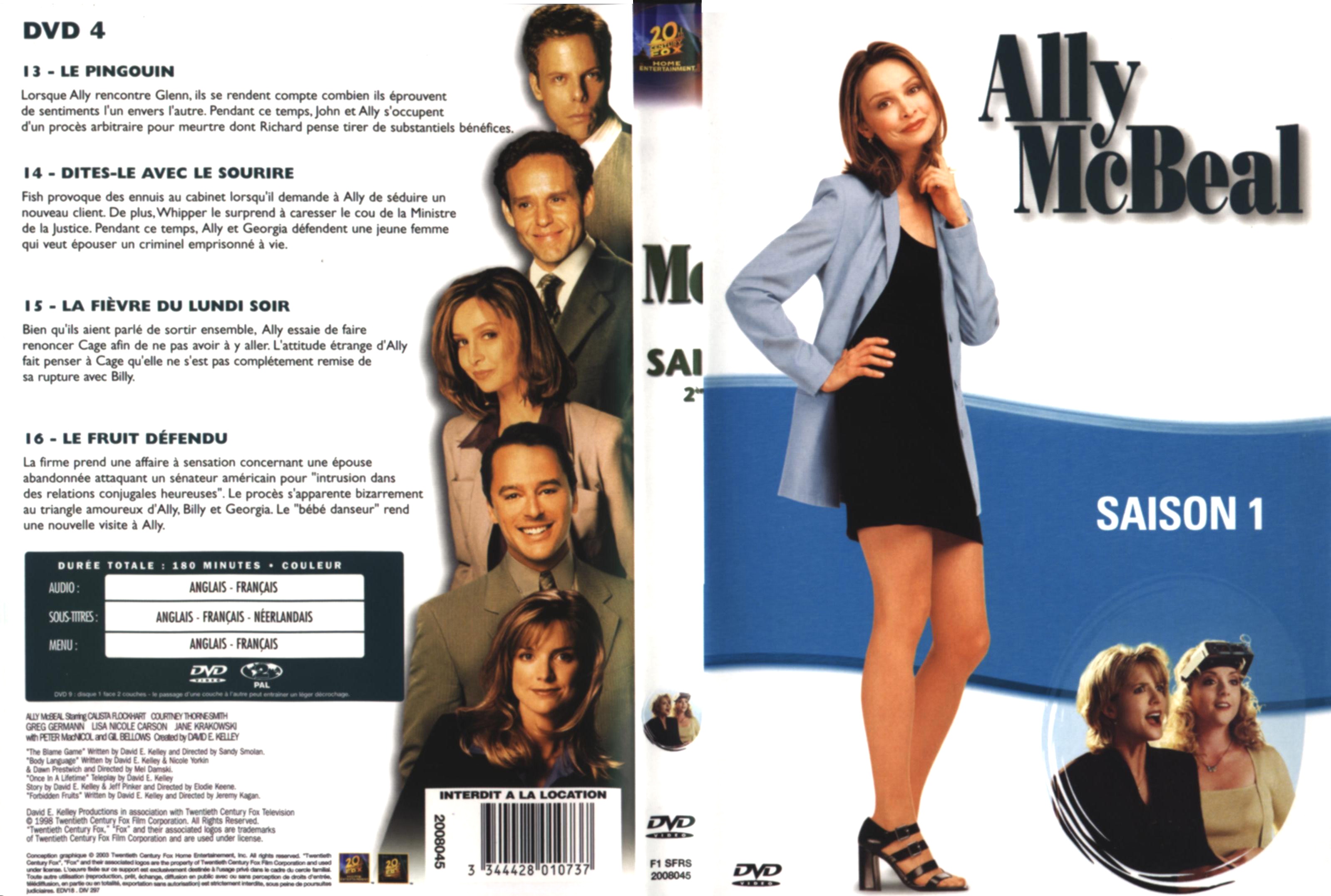 Jaquette DVD Ally McBeal Saison 1 DVD 4