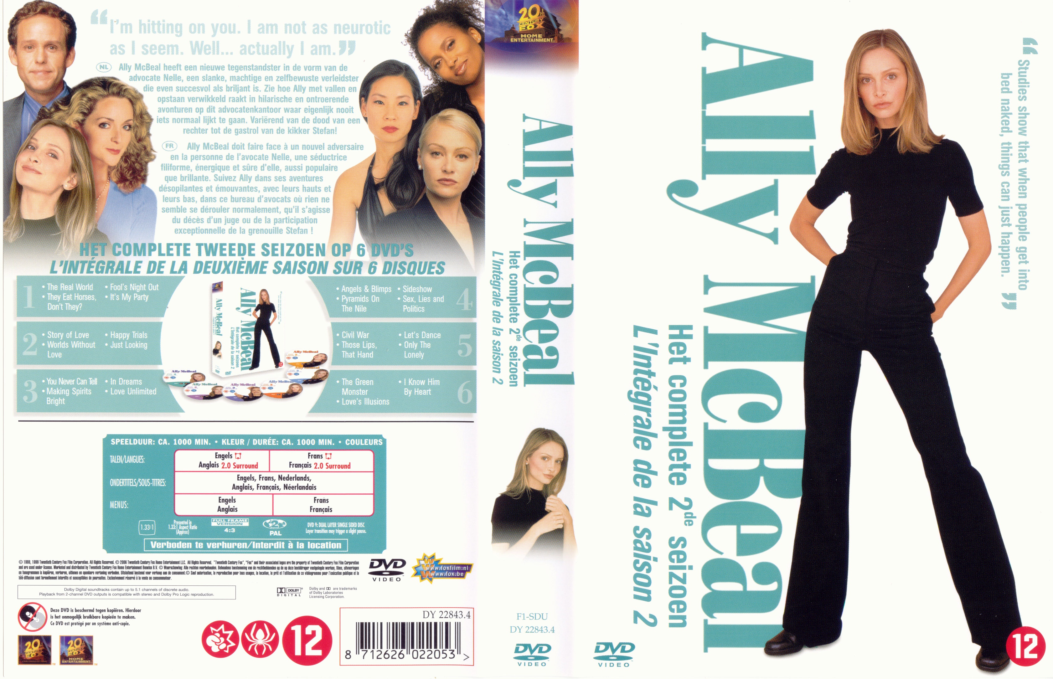 Jaquette DVD Ally McBeal saison 2 COFFRET