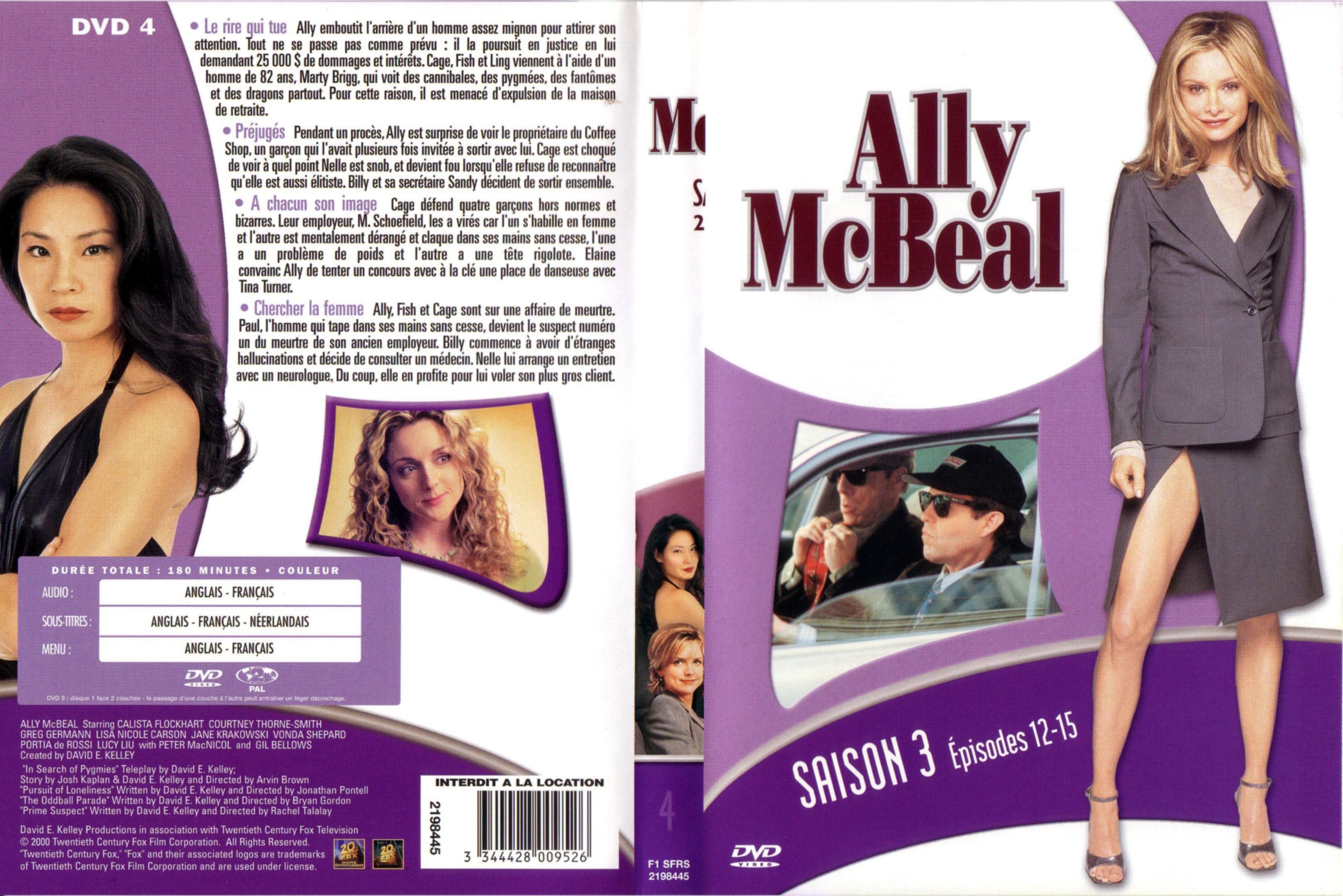 Jaquette DVD Ally McBeal saison 3 DVD 4