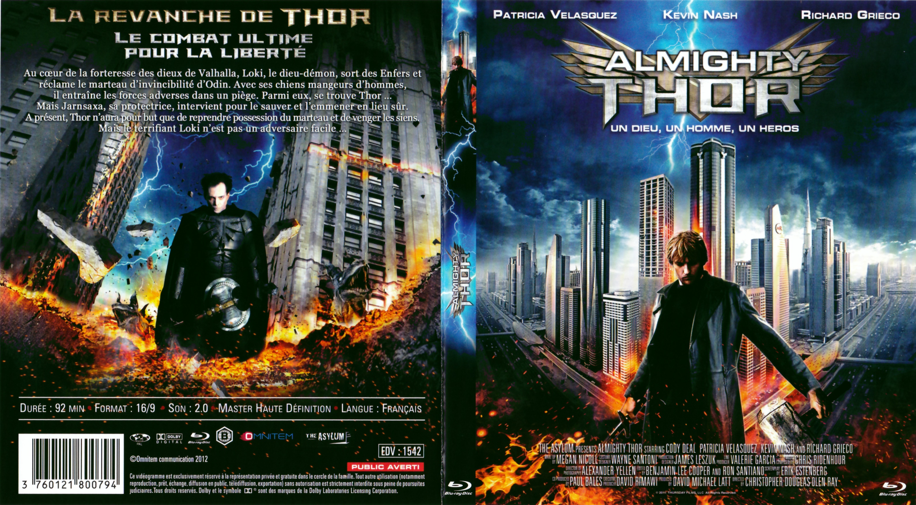 Jaquette DVD Almighty thor (BLU-RAY)