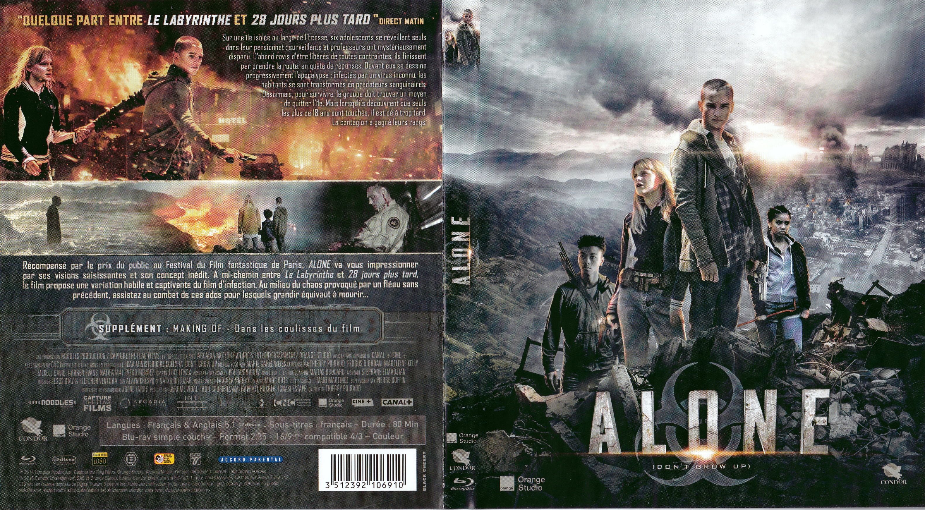 Jaquette DVD Alone (BLU-RAY)