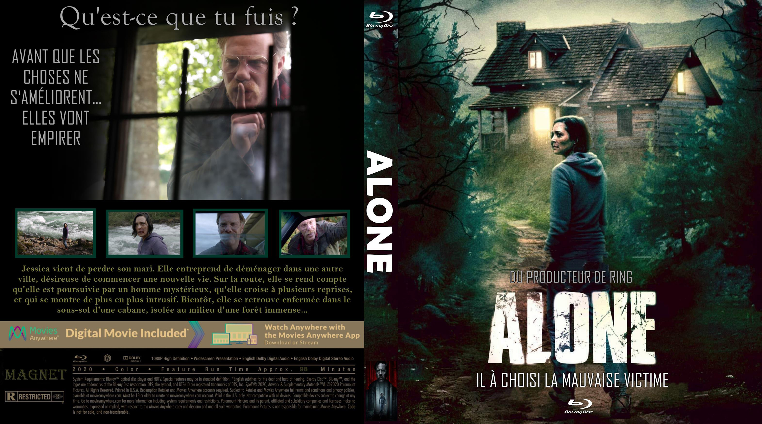 Jaquette DVD Alone custom (BLU-RAY) v2