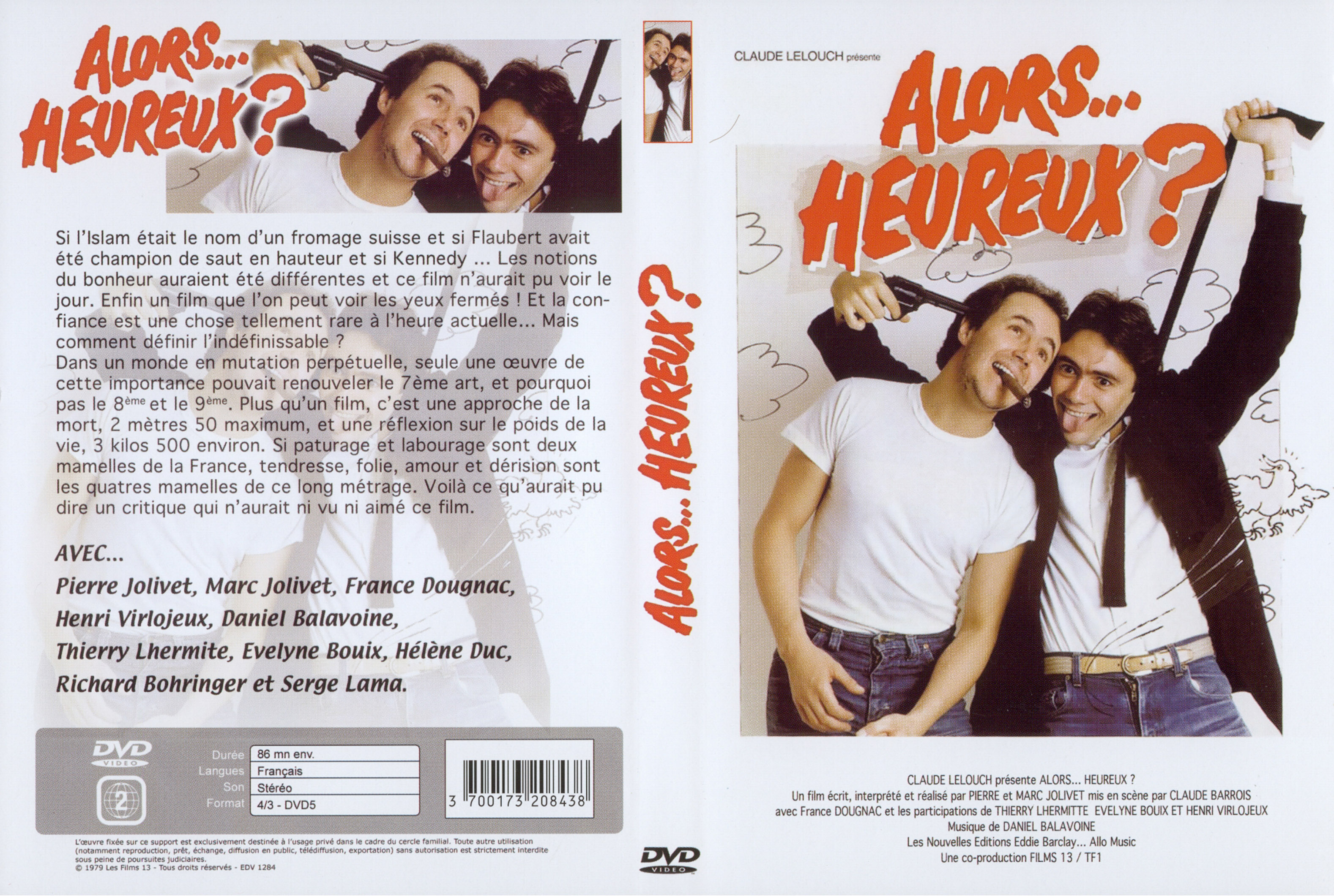 Jaquette DVD Alors heureux