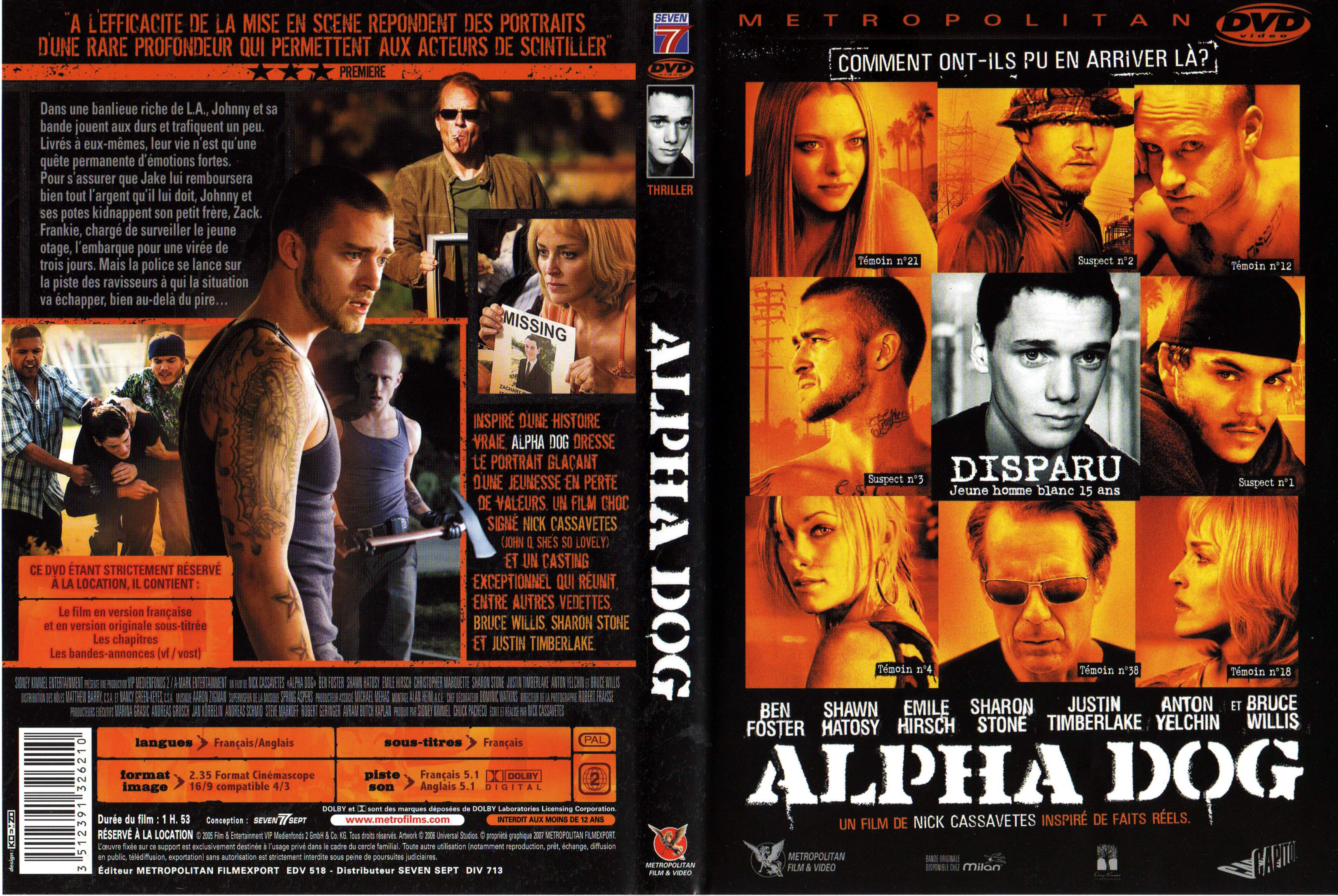 Jaquette DVD Alpha dog