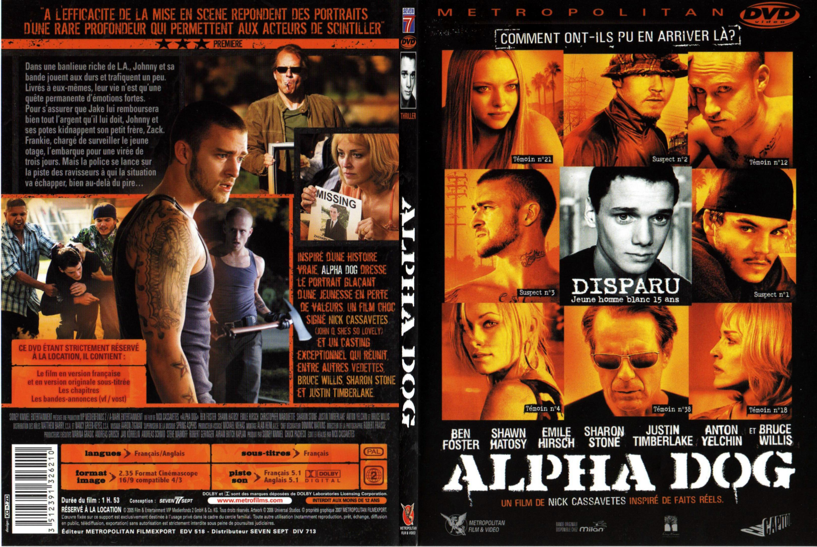 Jaquette DVD Alpha dog - SLIM