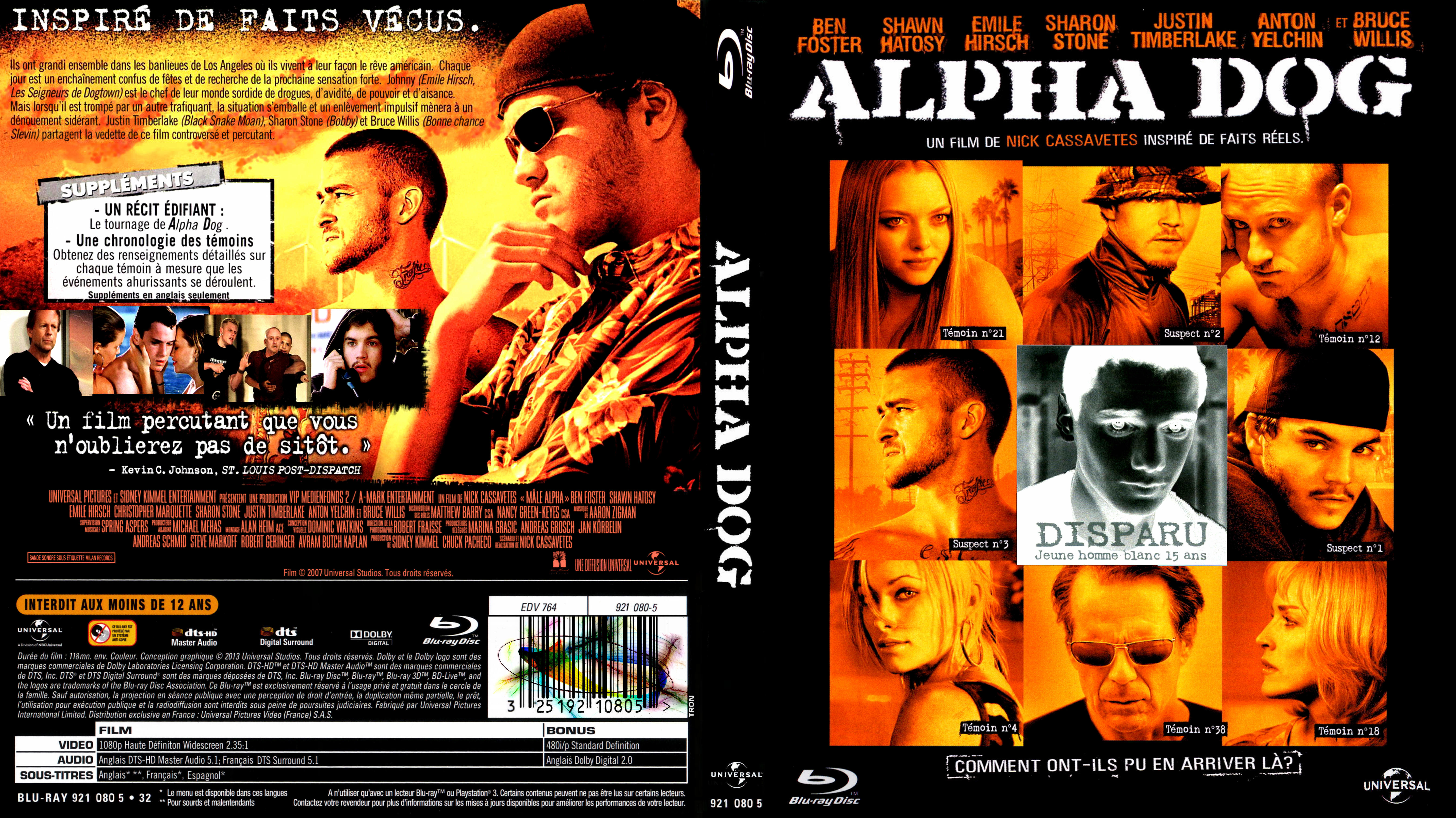 Jaquette DVD Alpha dog custom (BLU-RAY)