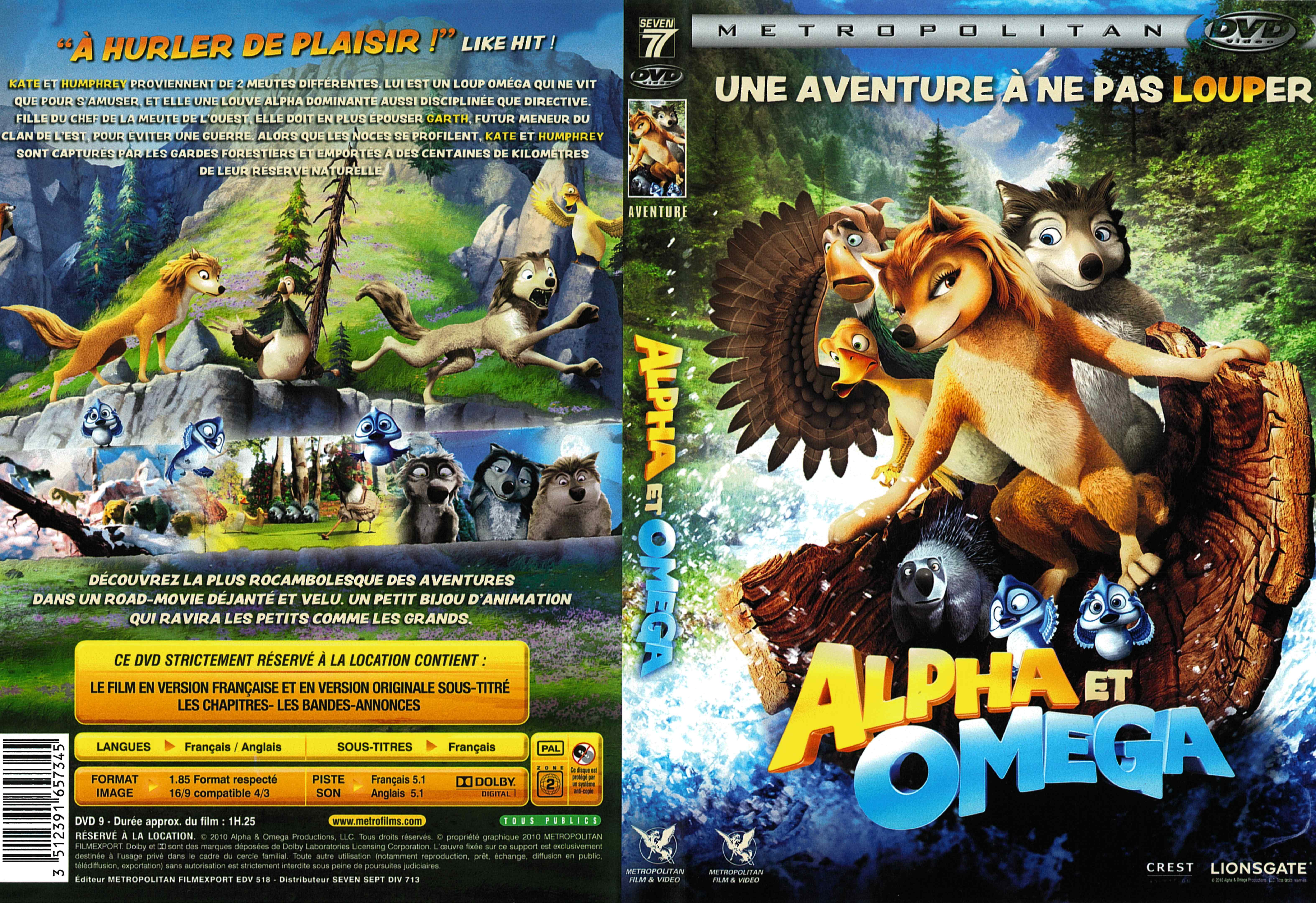 Jaquette DVD Alpha et Omega