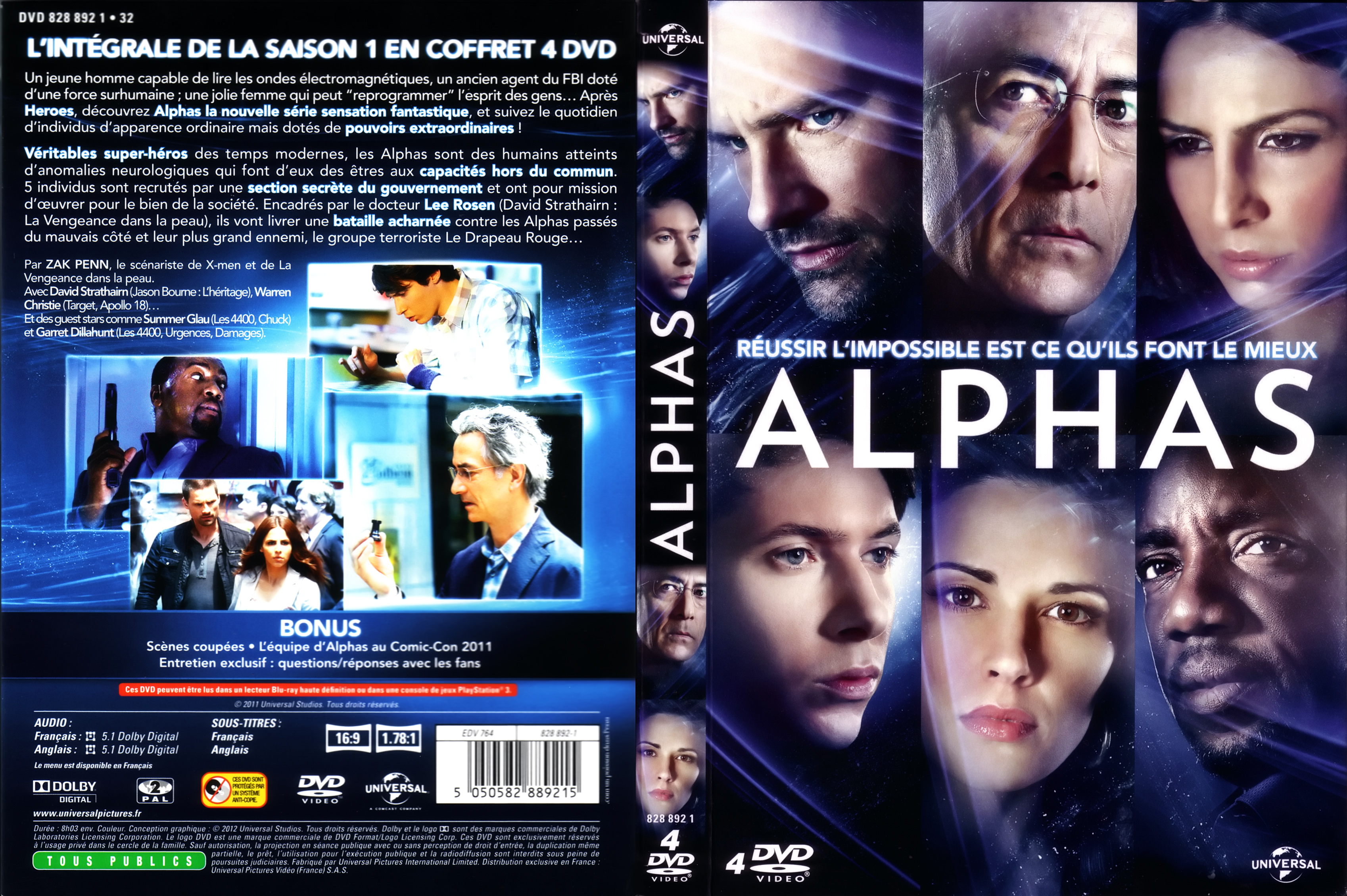 Jaquette DVD Alphas saison 1 COFFRET