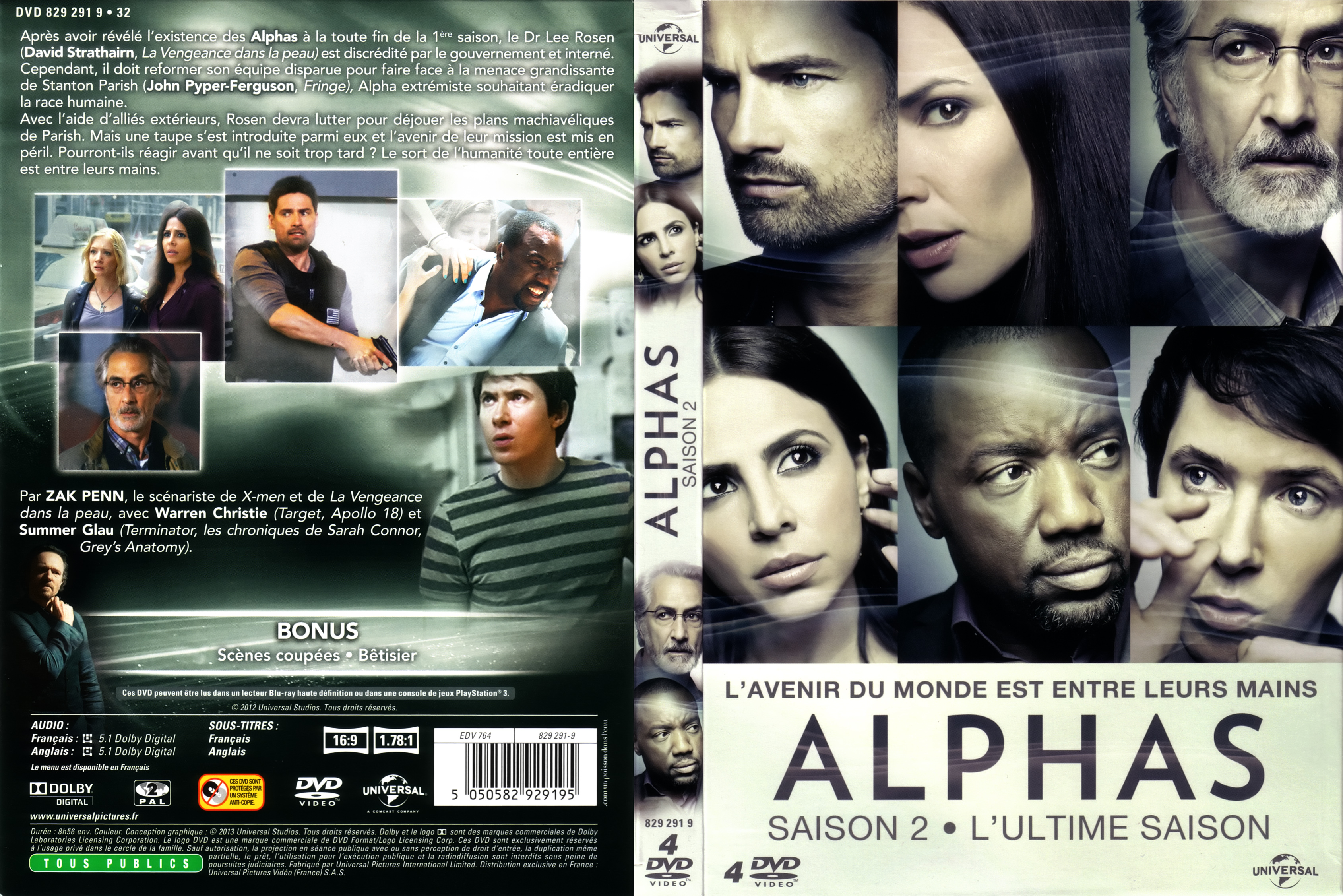 Jaquette DVD Alphas saison 2 COFFRET