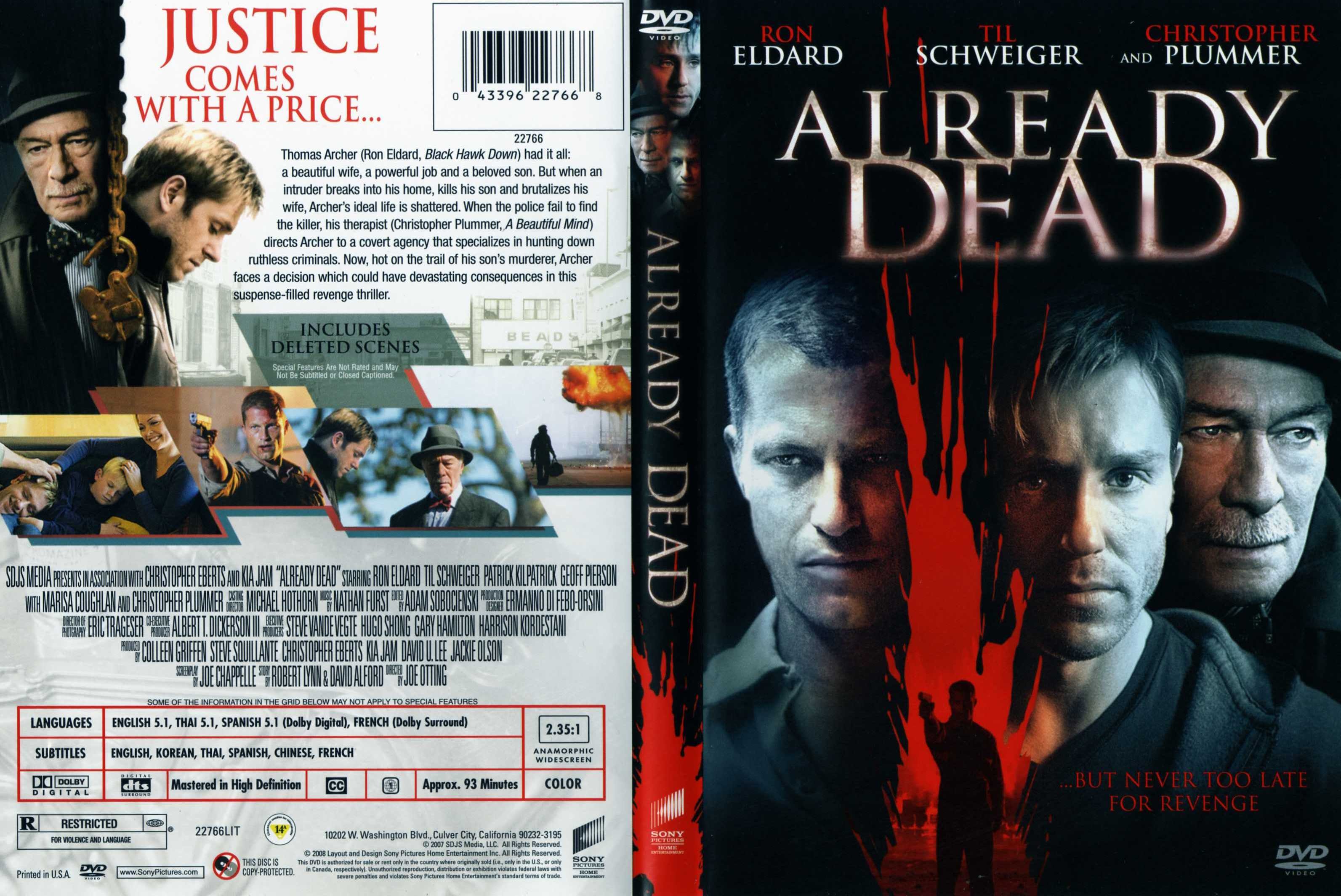 Jaquette DVD Already Dead (Canadienne)