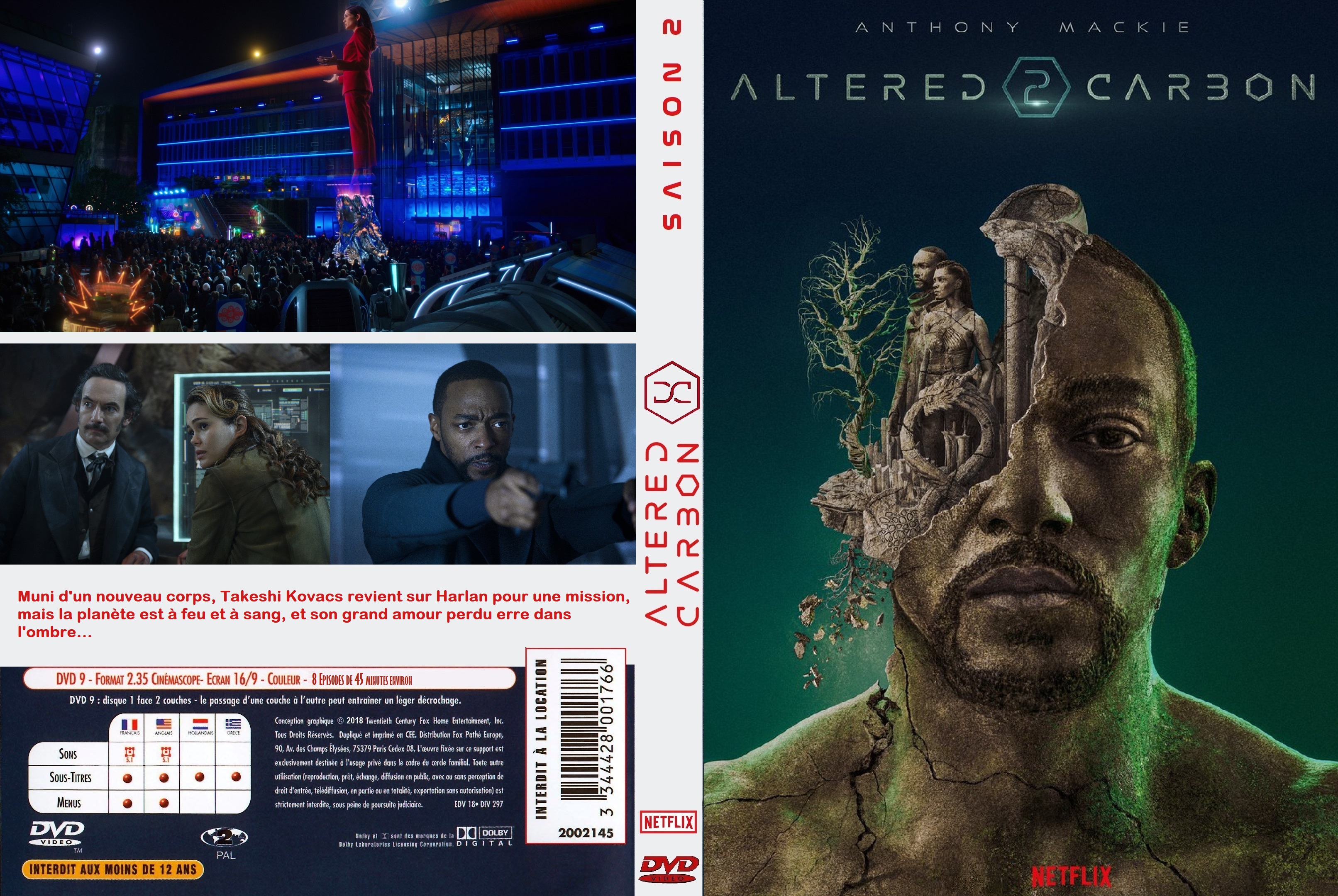 Jaquette DVD Altered Carbon saison 2 custom