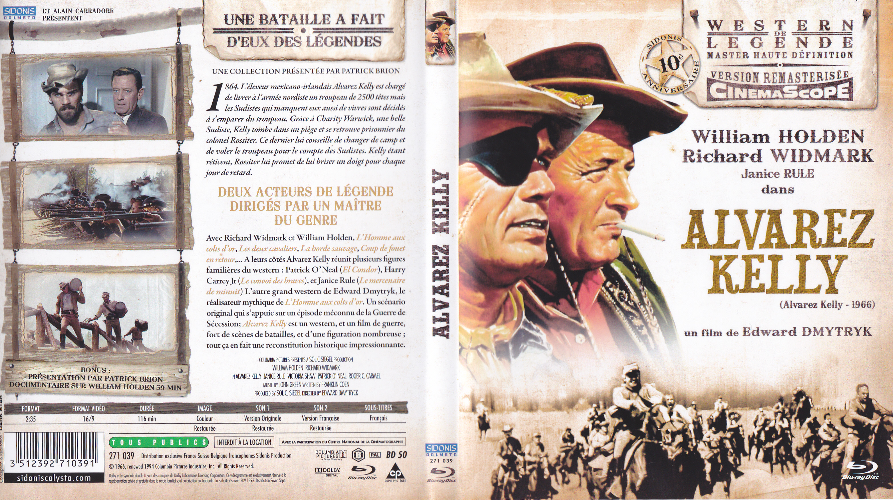 Jaquette DVD Alvarez Kelly (BLU-RAY)