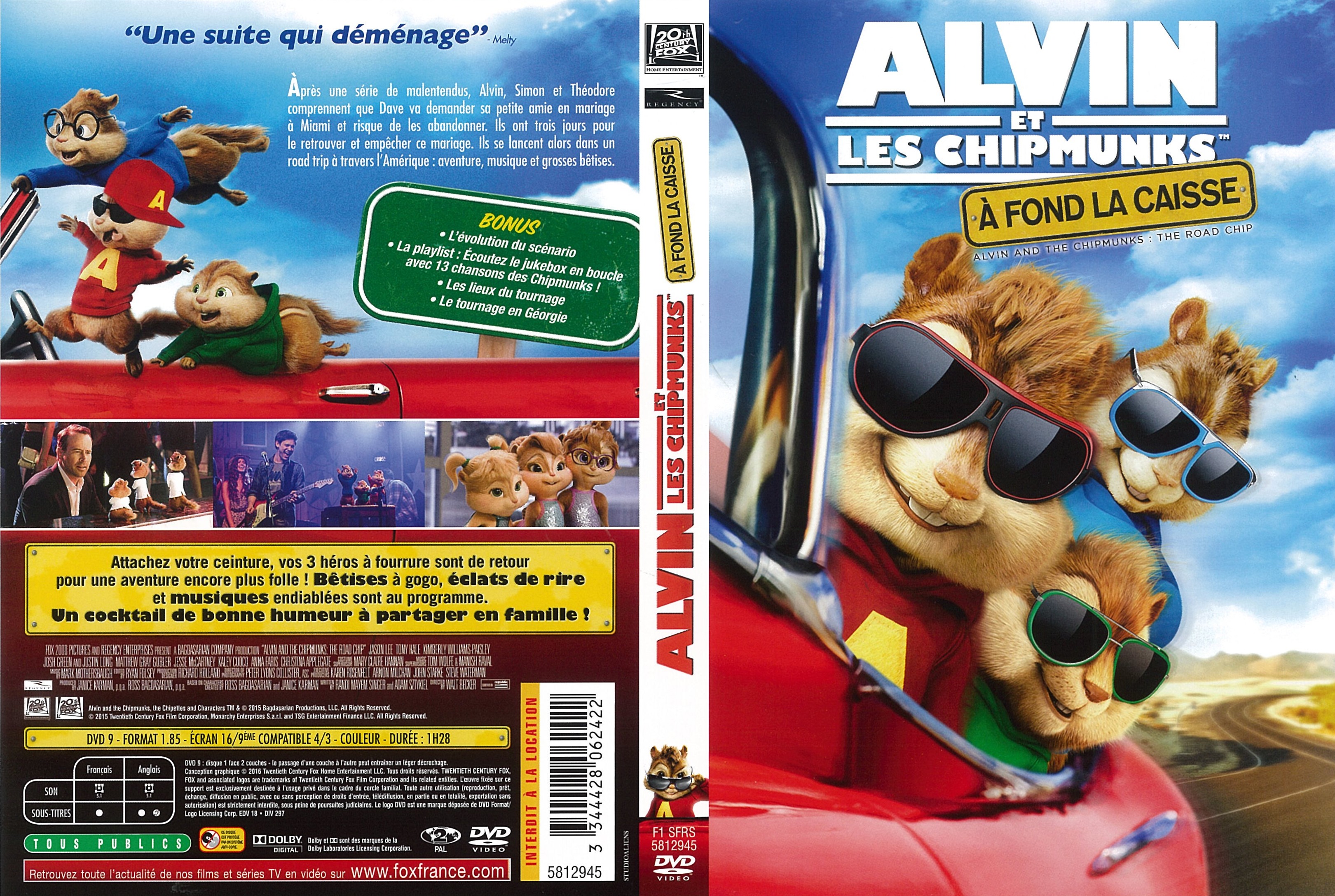 Jaquette DVD Alvin et les Chipmunks 4