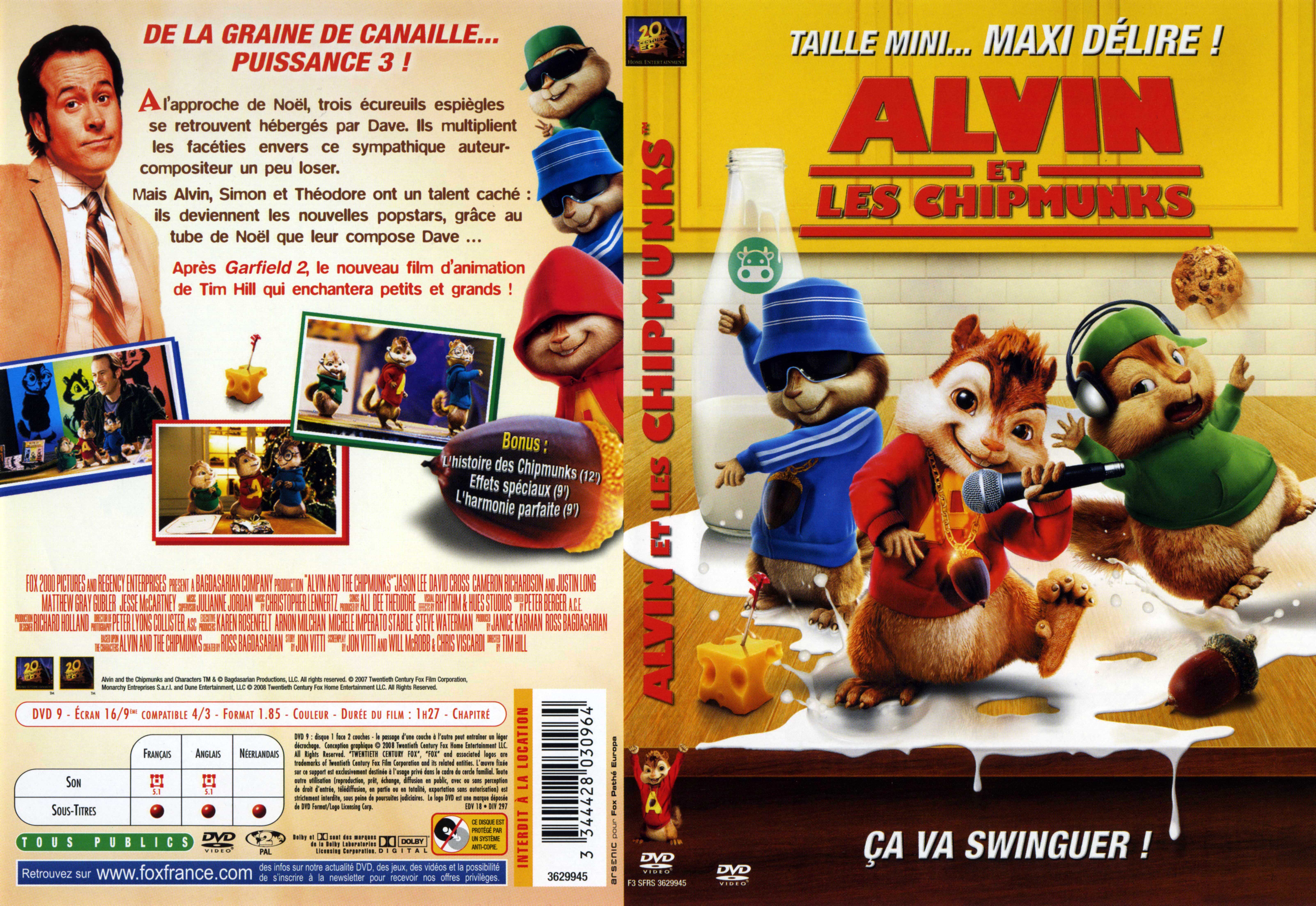 Jaquette DVD Alvin et les Chipmunks v2