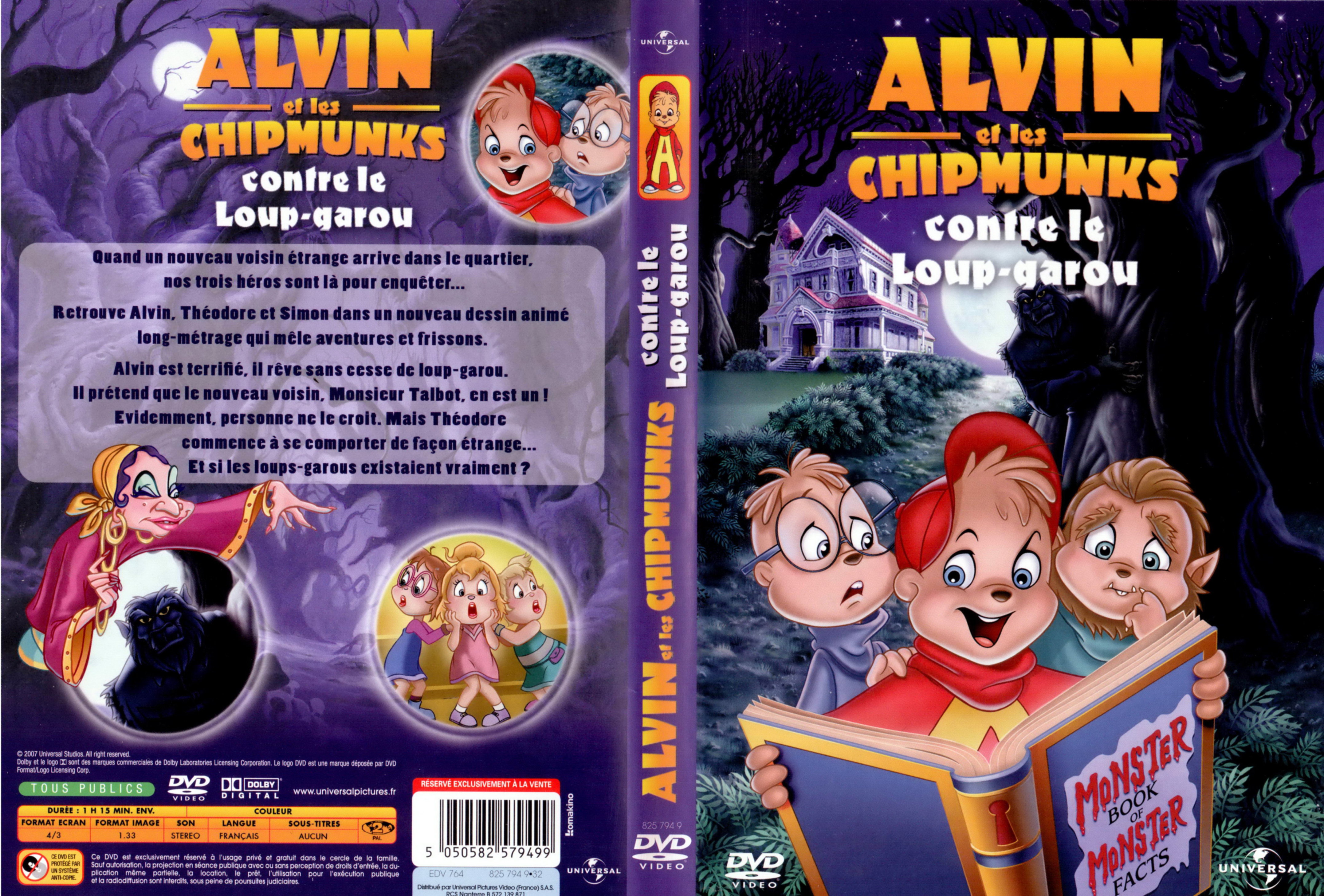 Jaquette DVD Alvin et les chipmunks contre le loup-garou