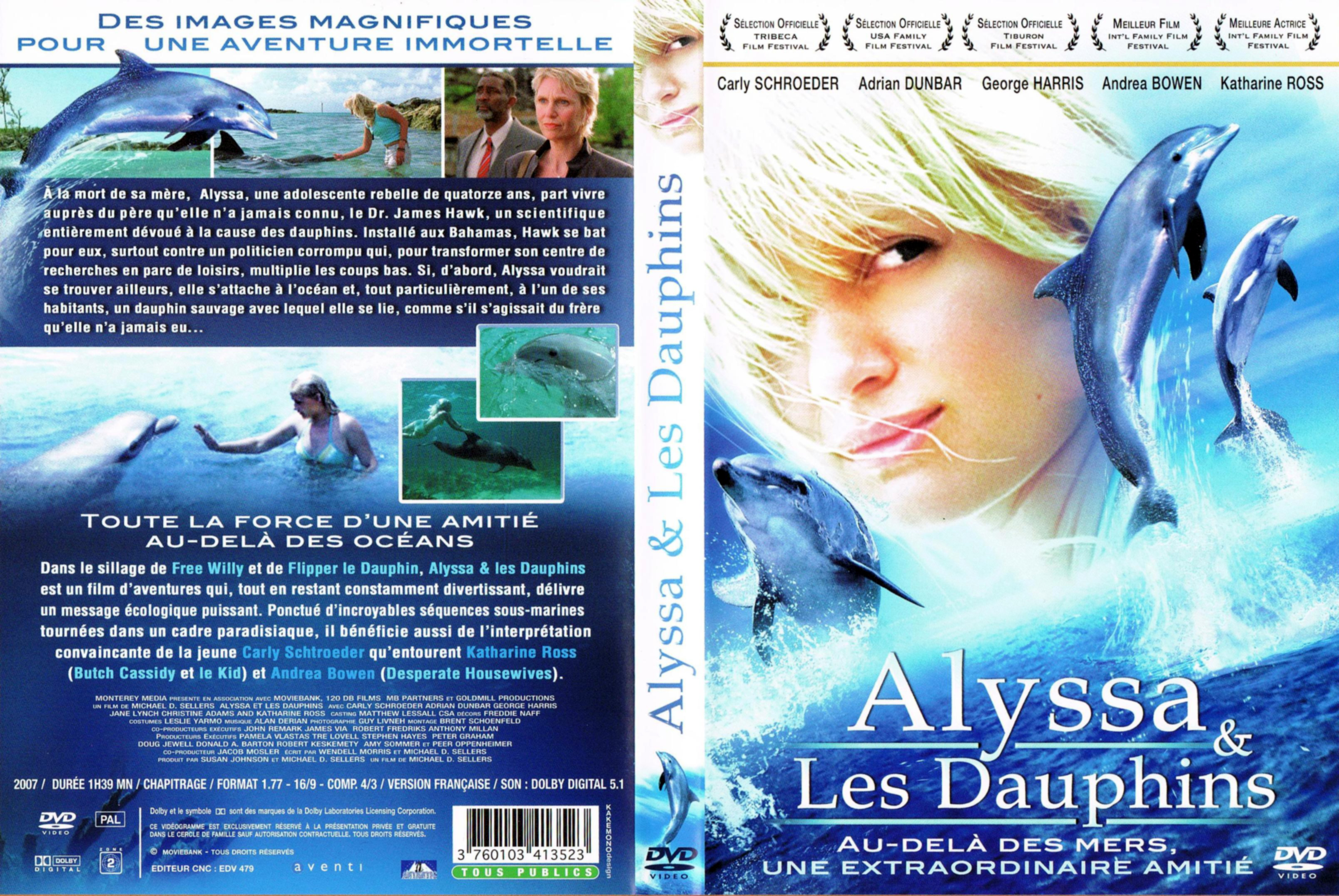 Jaquette DVD Alyssa et les dauphins