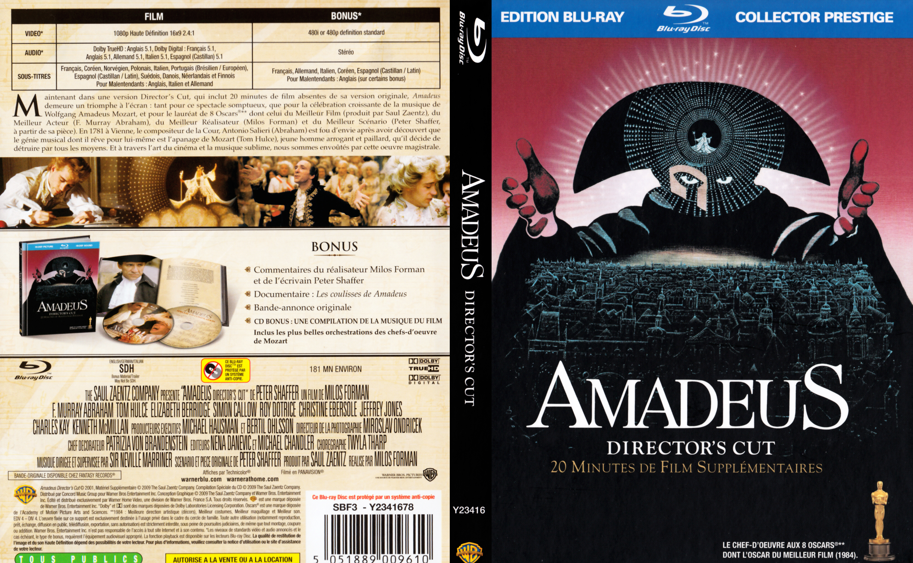 Jaquette DVD Amadeus (BLU-RAY) v2