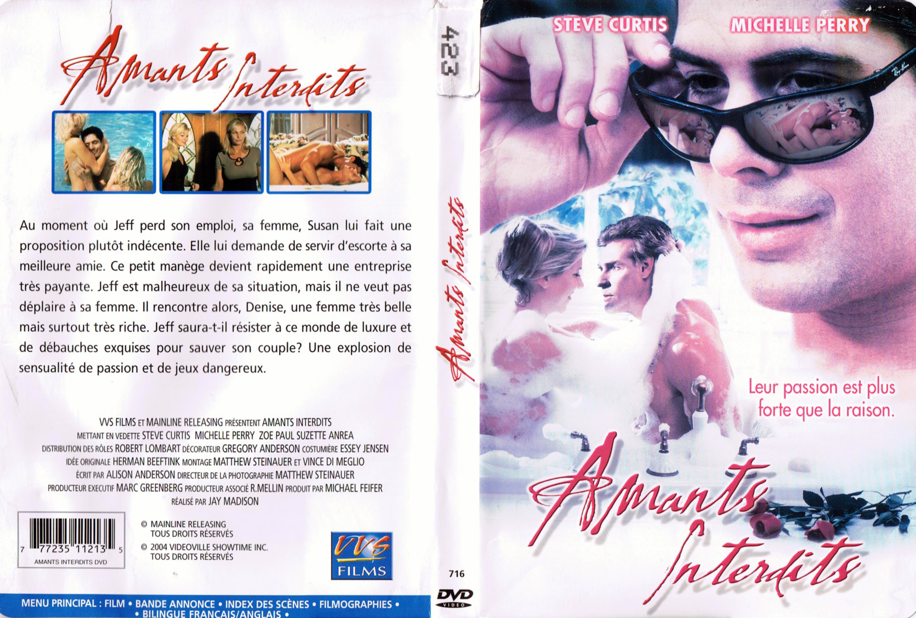 Jaquette DVD Amants interdits (Canadienne)