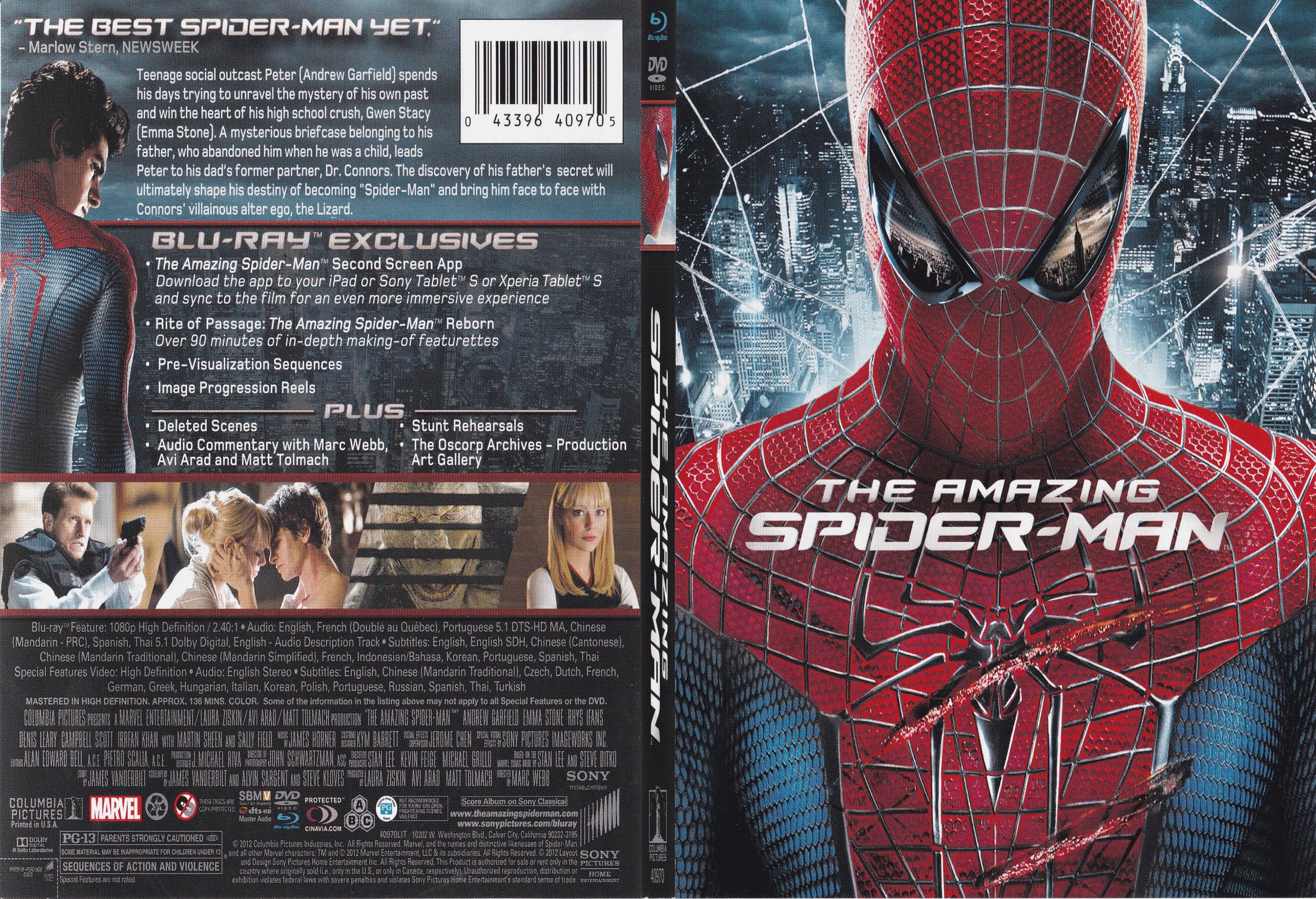 Jaquette DVD Amazing spider-man - SLIM