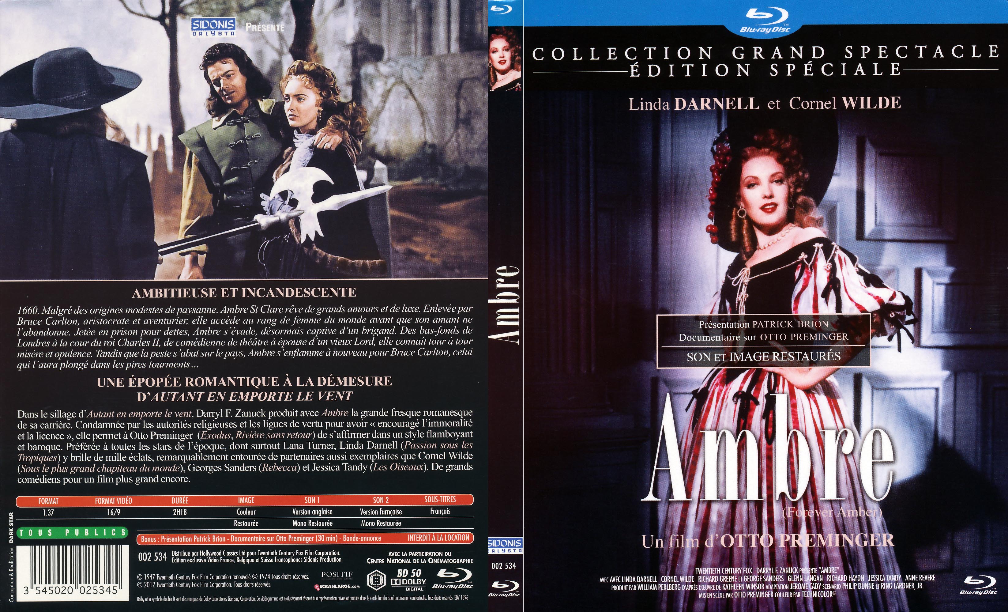 Jaquette DVD Ambre (BLU-RAY) v2